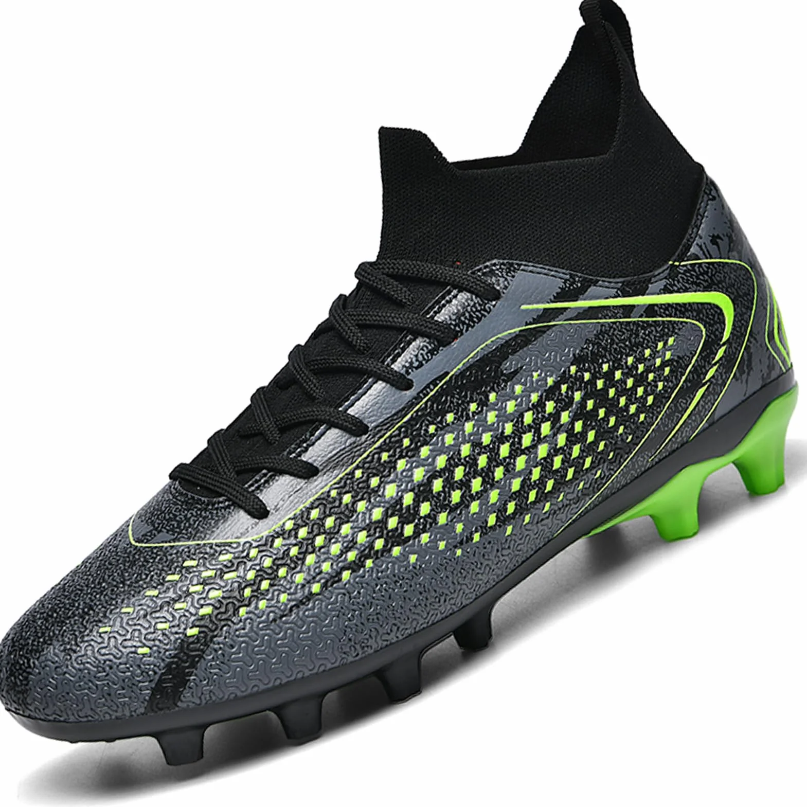 Chaussures de Football Hommes Crampons Enfant Garçon Chaussures de Sport Athlétisme