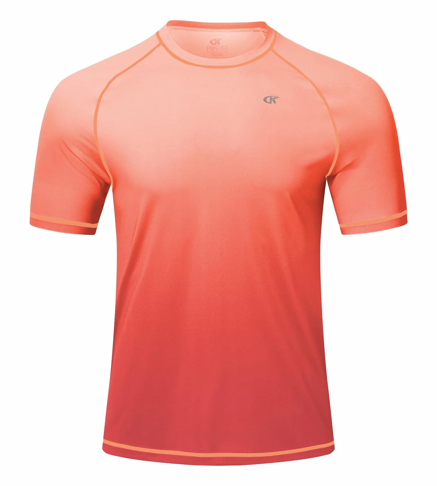 Huayuzh Maillot de bain anti-UV UPF 50+ à manches courtes pour homme Séchage rapide surf course à pied