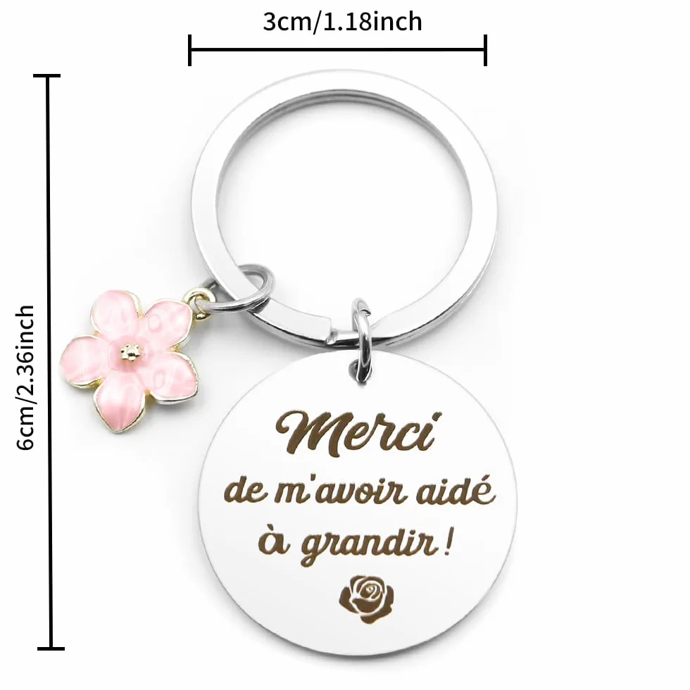 Cadeau Maîtresse d'École Porte Clef ATSEM AESH Professeur Institutrice Maternelle Noel