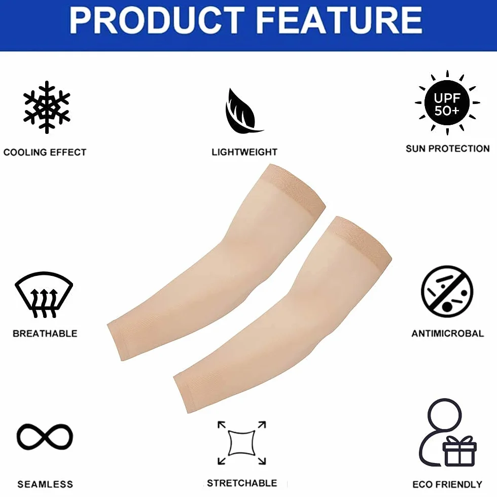 Manchon de protection de bras UV antidérapant compressif pour tatouage volleyball