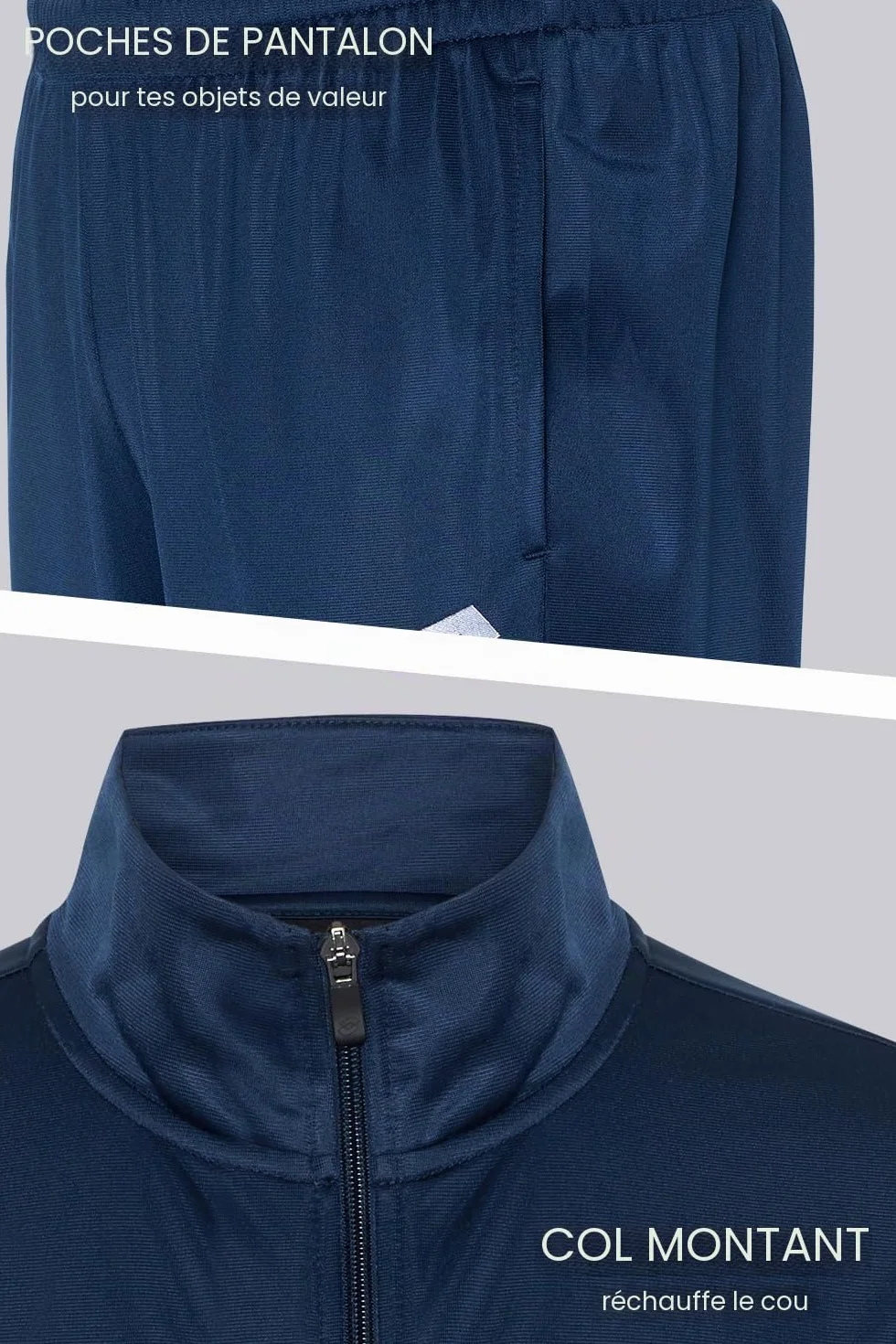 Lotto Survêtement homme M-5XL polyester sport coupe régulière taille élastique poches latérales jogging