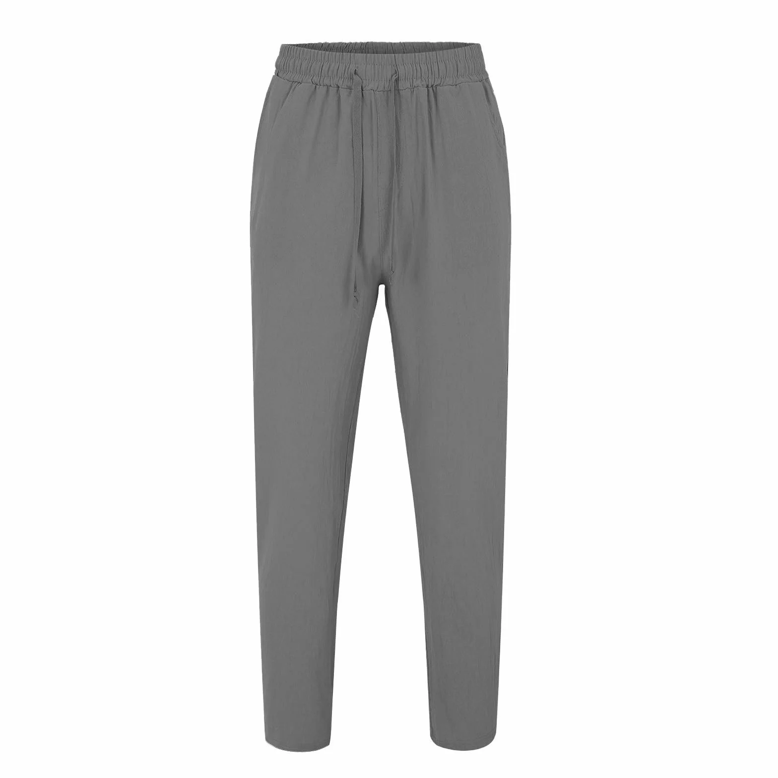 Pantalon Lin Homme avec Poche Coupe Ample Léger Été
