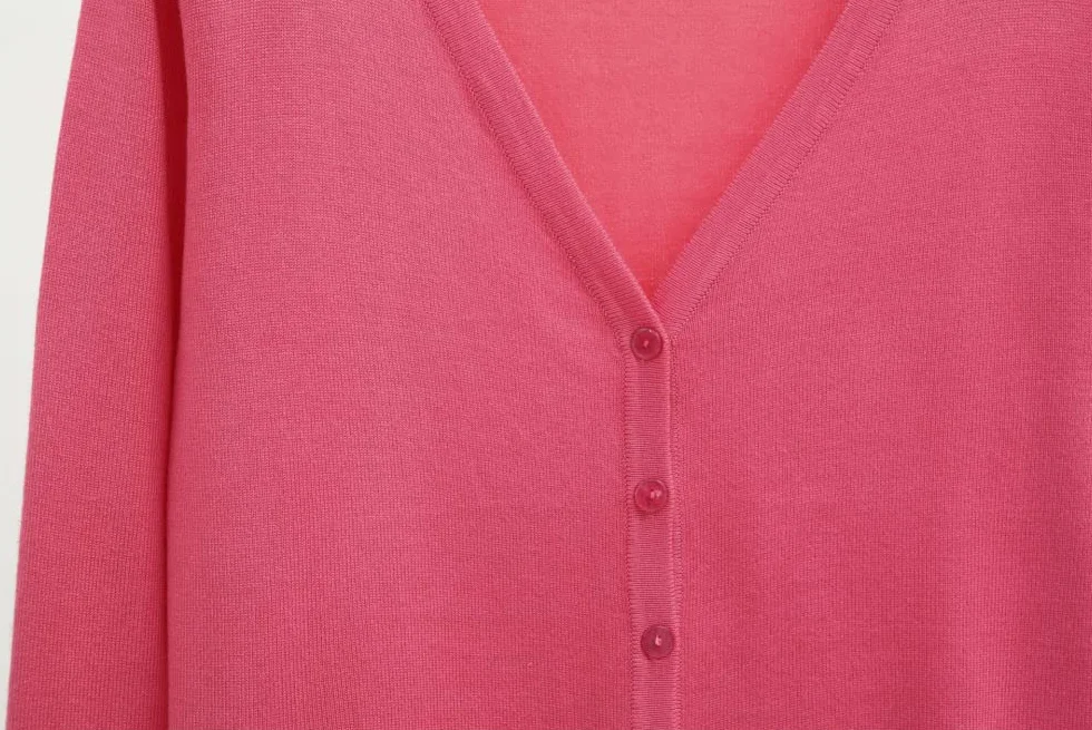 Cardigan Femme Rose Rouge Ultra Doux Léger Slim Fit Manches Longues Pull Tricoté XXL