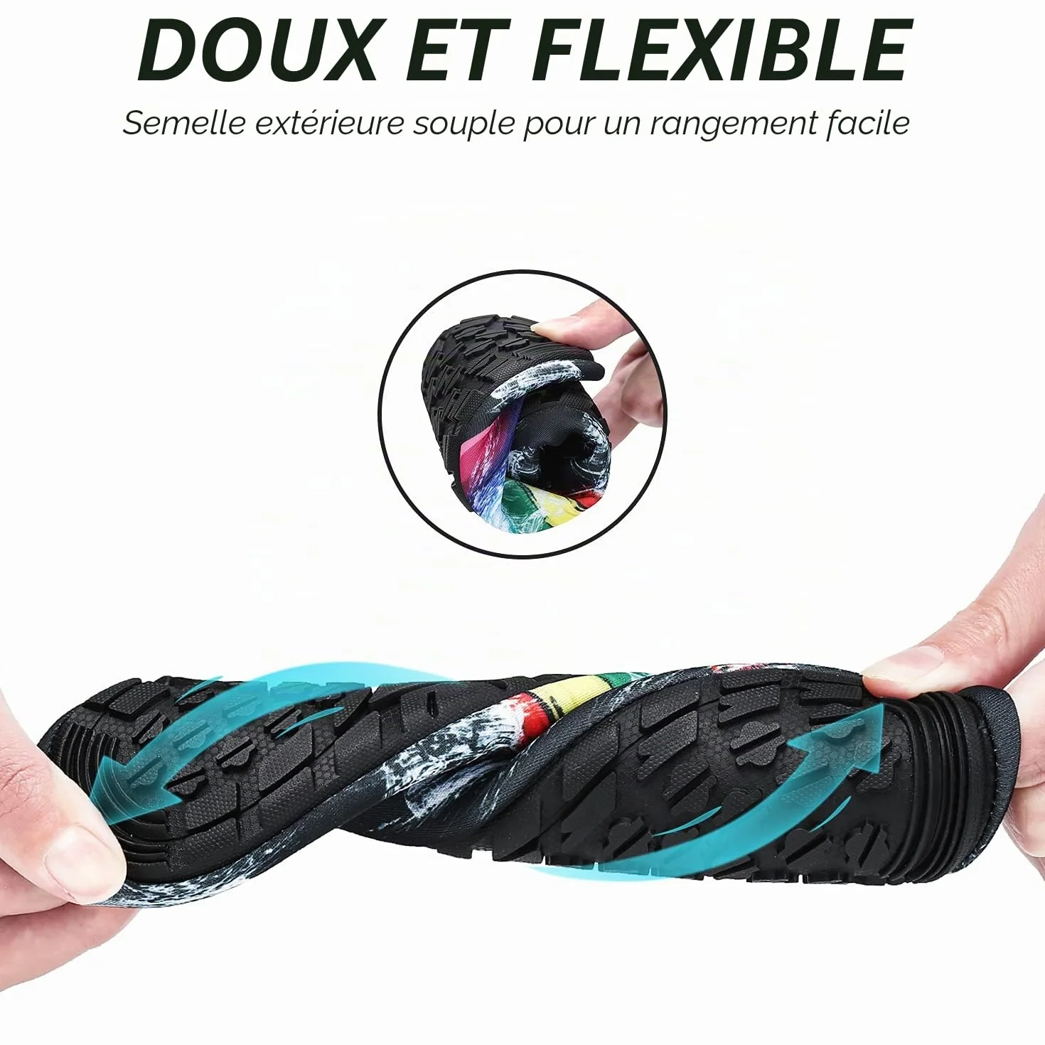 SAGUARO Chaussures d'eau Respirant Séchage Rapide Homme Femme