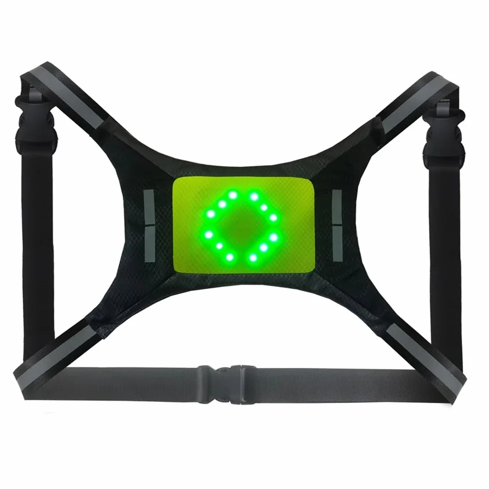Gilet Réfléchissant LED Clignotants Cyclisme Course à Pied