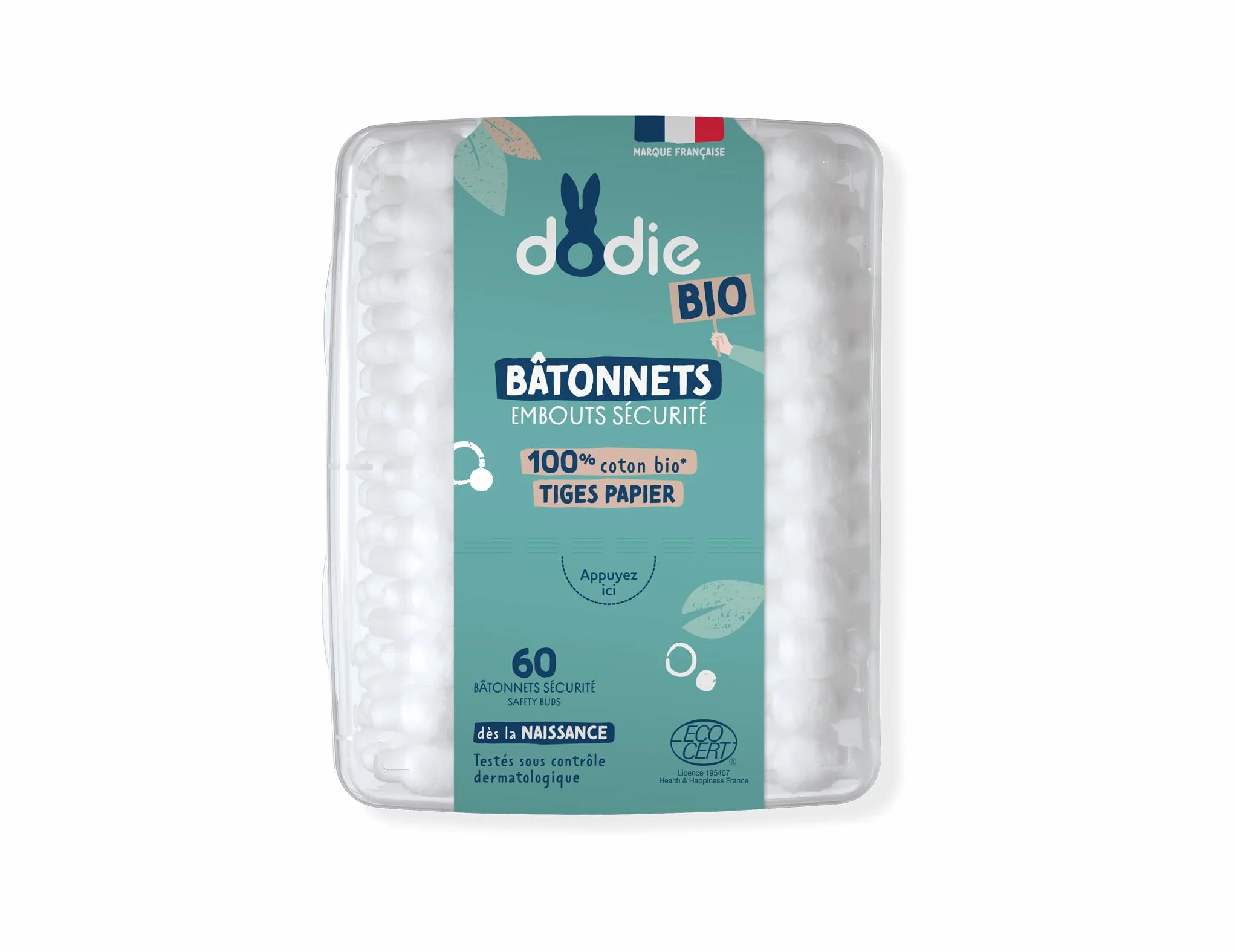 Dodie Bâtonnets Bébé Bio 60 Unités