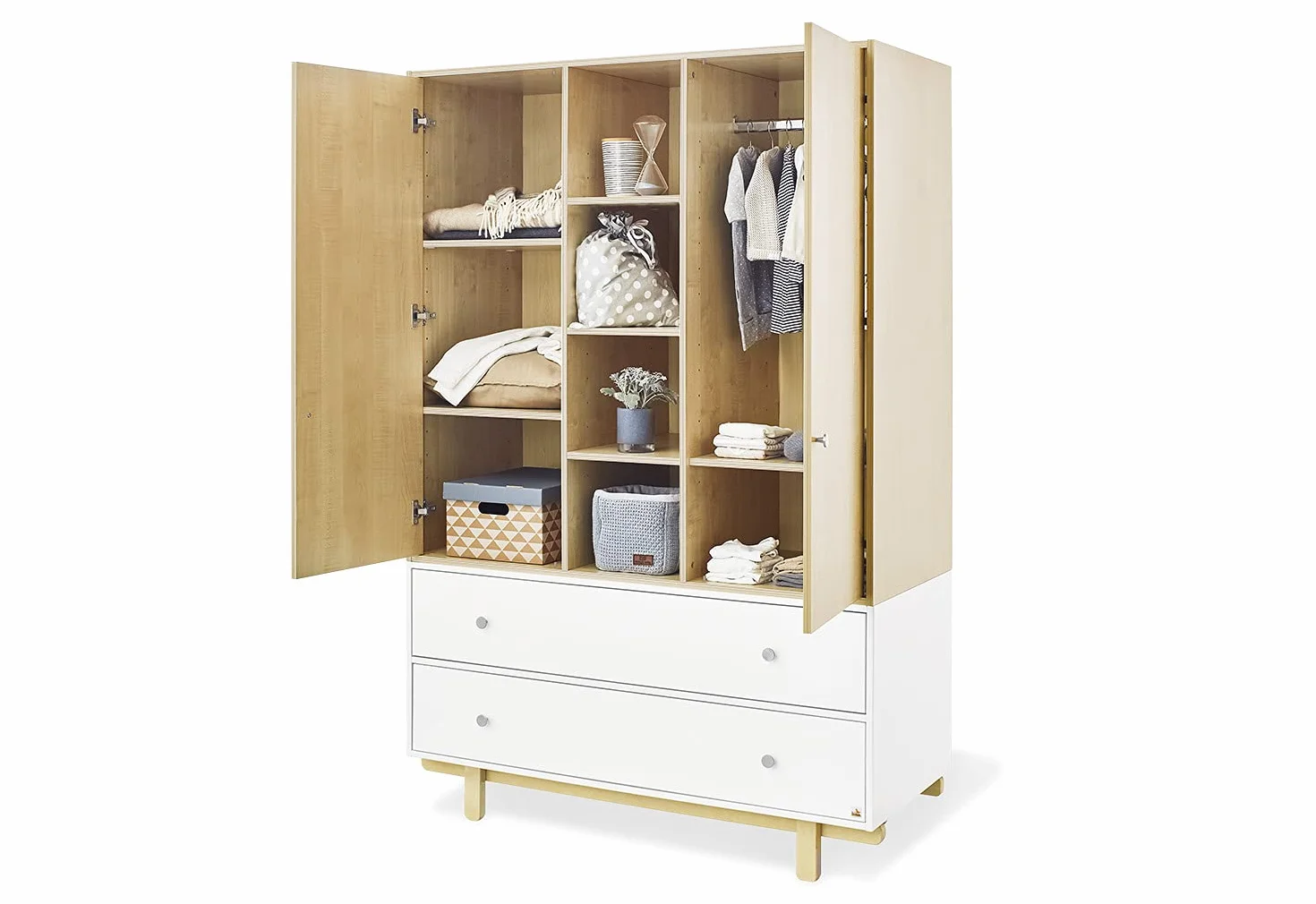 Pinolino 143403G Armoire Boks Blanc Naturel