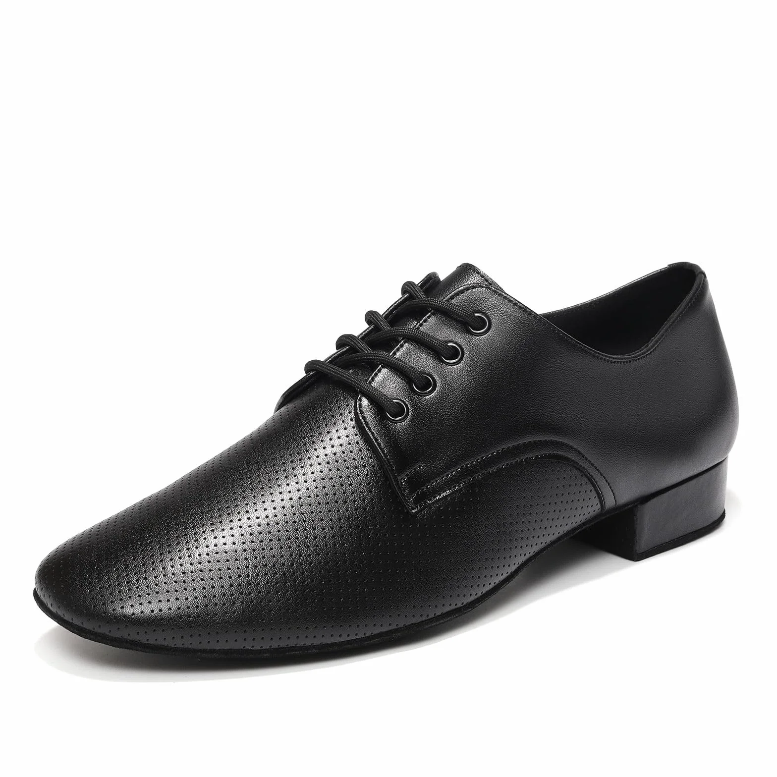 Chaussures de Danse Homme Standard Latin Salsa Lacets Bout Fermé Modèle 405-YG Tacco 2.5 cm