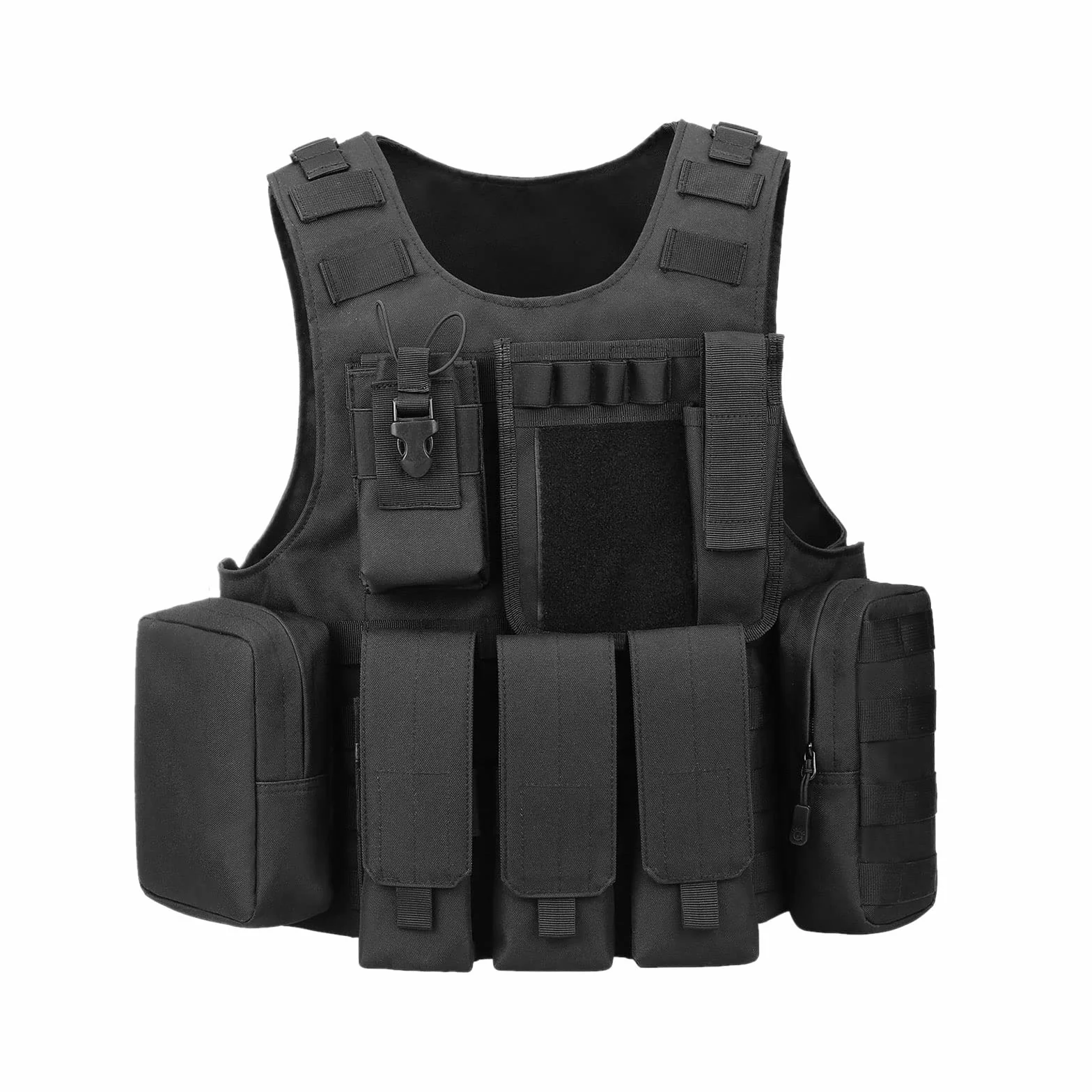 Gilet Tactique Molle Airsoft pour Hommes Femmes Camping Randonnée Chasse