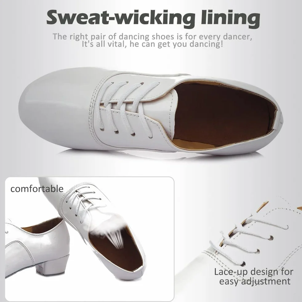 SWDZM Chaussures de Danse Latines Hommes Salsa Standard Ballroom WZSP702