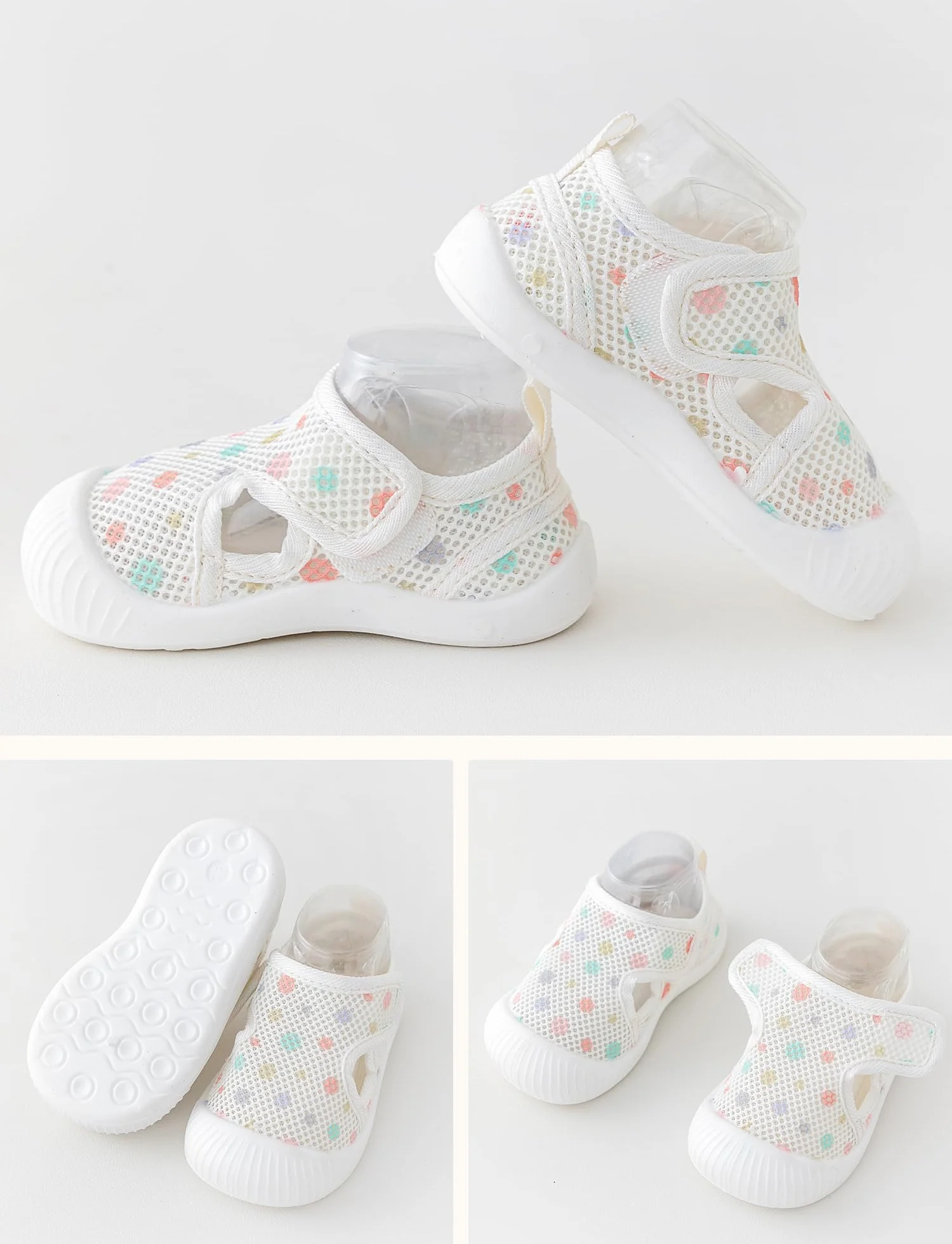 Chaussures Premier Pas Bébé Filles Garçons Antidérapant Chaussons de Marche Souple Semelle Léger 6-36 Mois