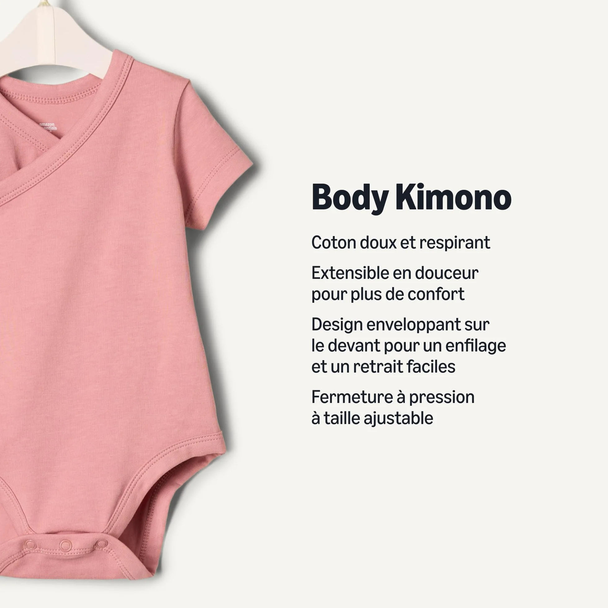 Amazon Essentials x Sofia Grainge Body à Manches Courtes avec Boutons-Pression latéraux Mixte Bébé Lot de 3