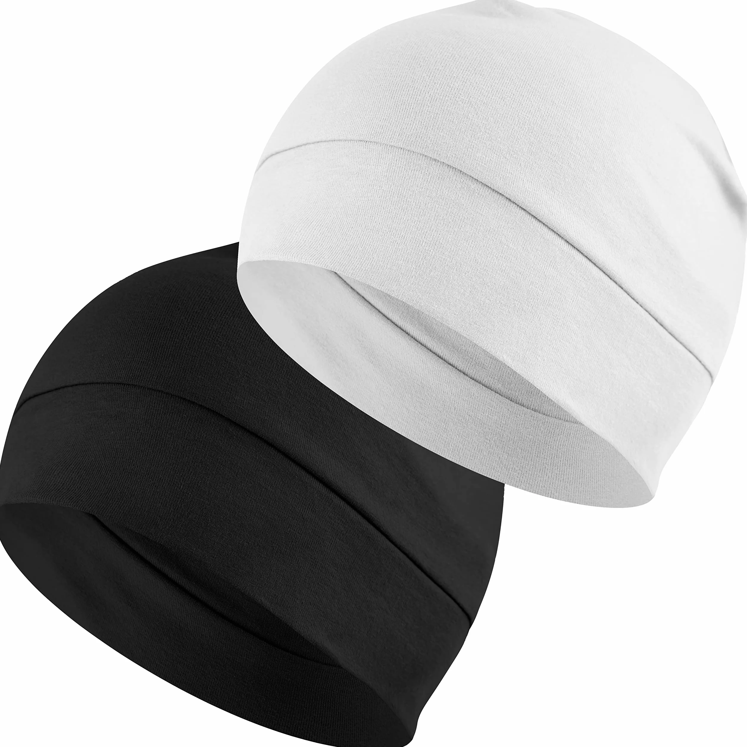 EINSKEY Bonnet de Nuit 100% Coton Fin Skull Cap pour Sport Chimio Cancer Sommeil Casque Moto