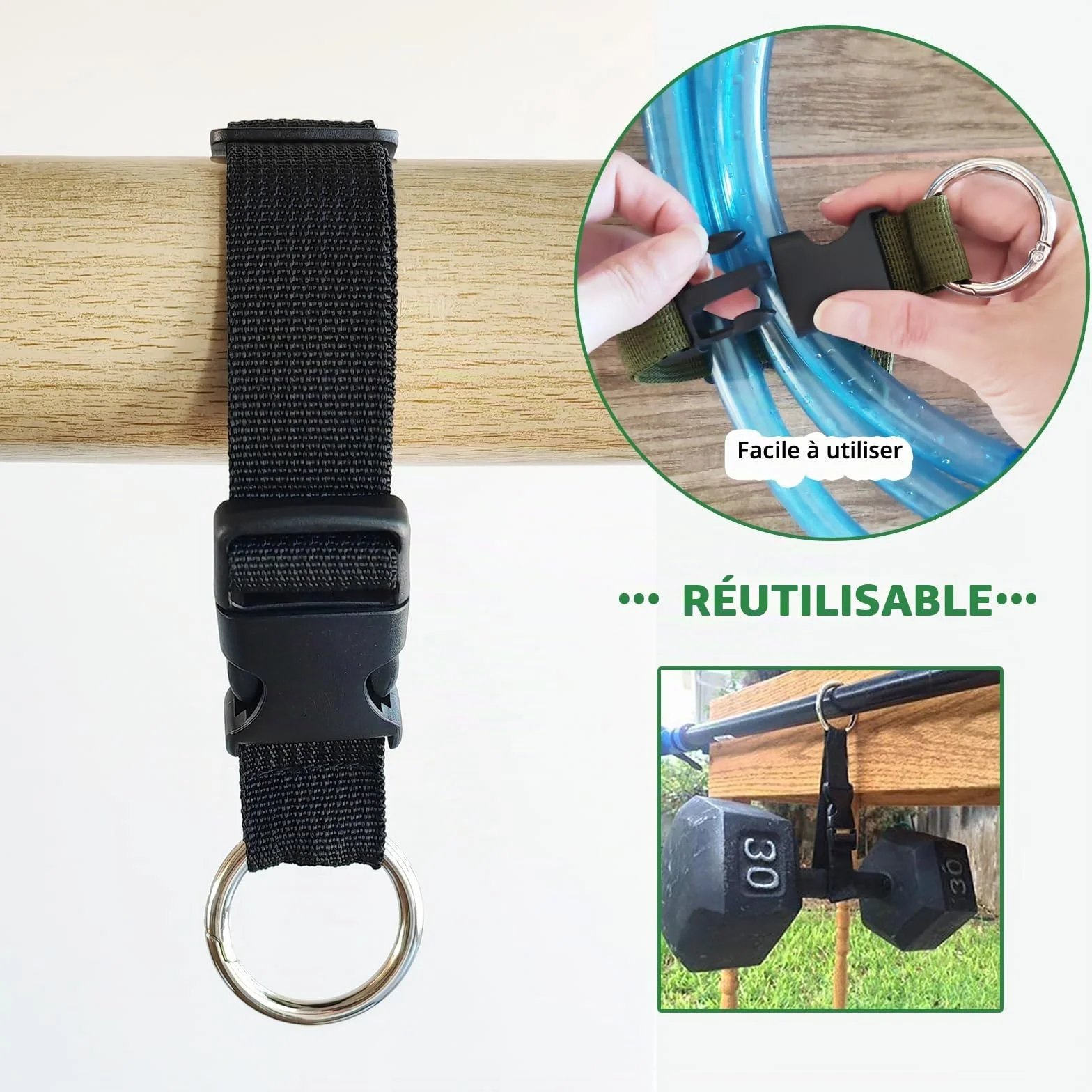 Sangles de Bagages Réglables 3 Pièces, Accessoires de Voyage pour Connecter Bagages ou Sac à Dos