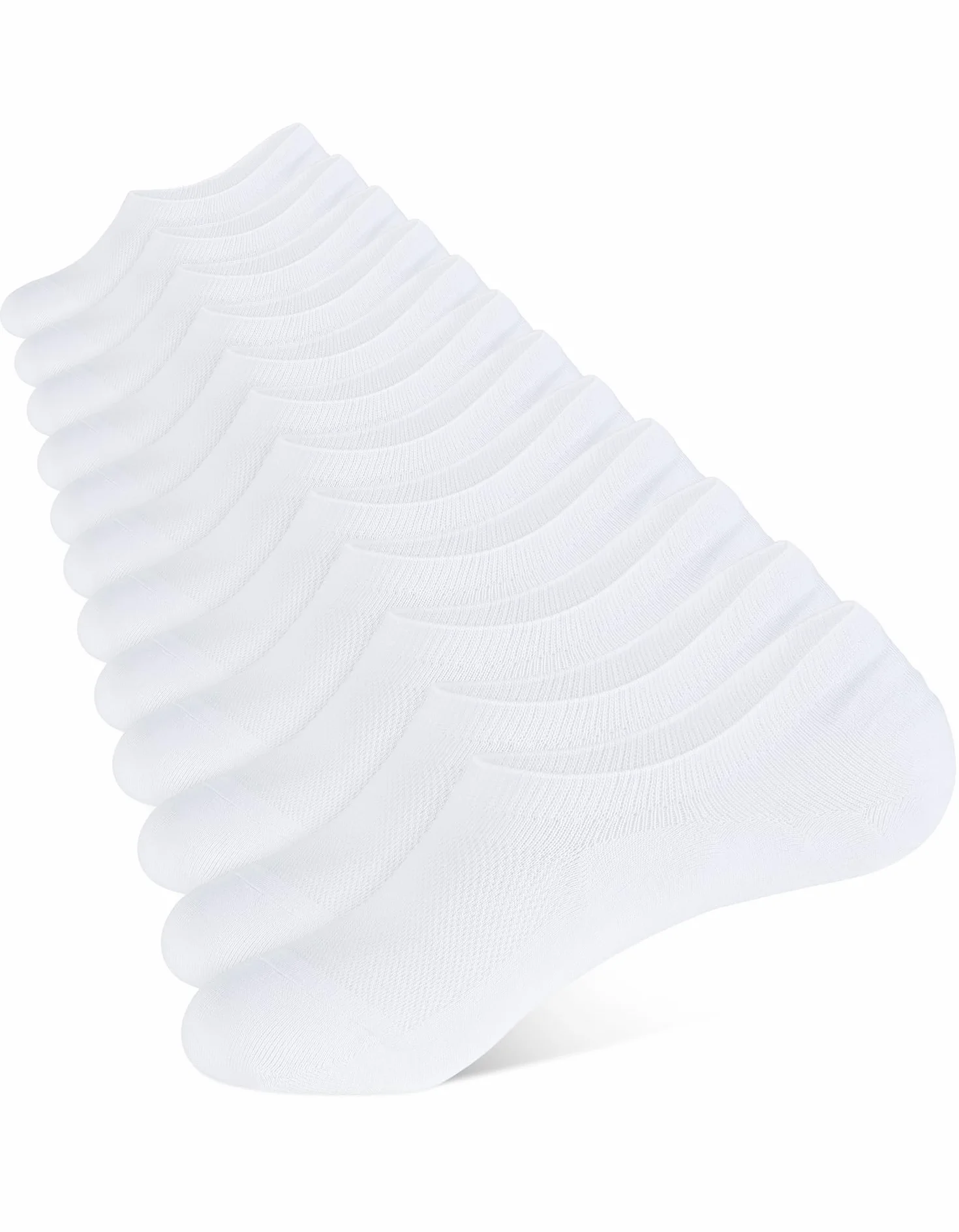 CLOSEMATE Chaussettes Invisibles Homme Femme Coton Antidérapantes 35-38 39-42 43-46 47-50
