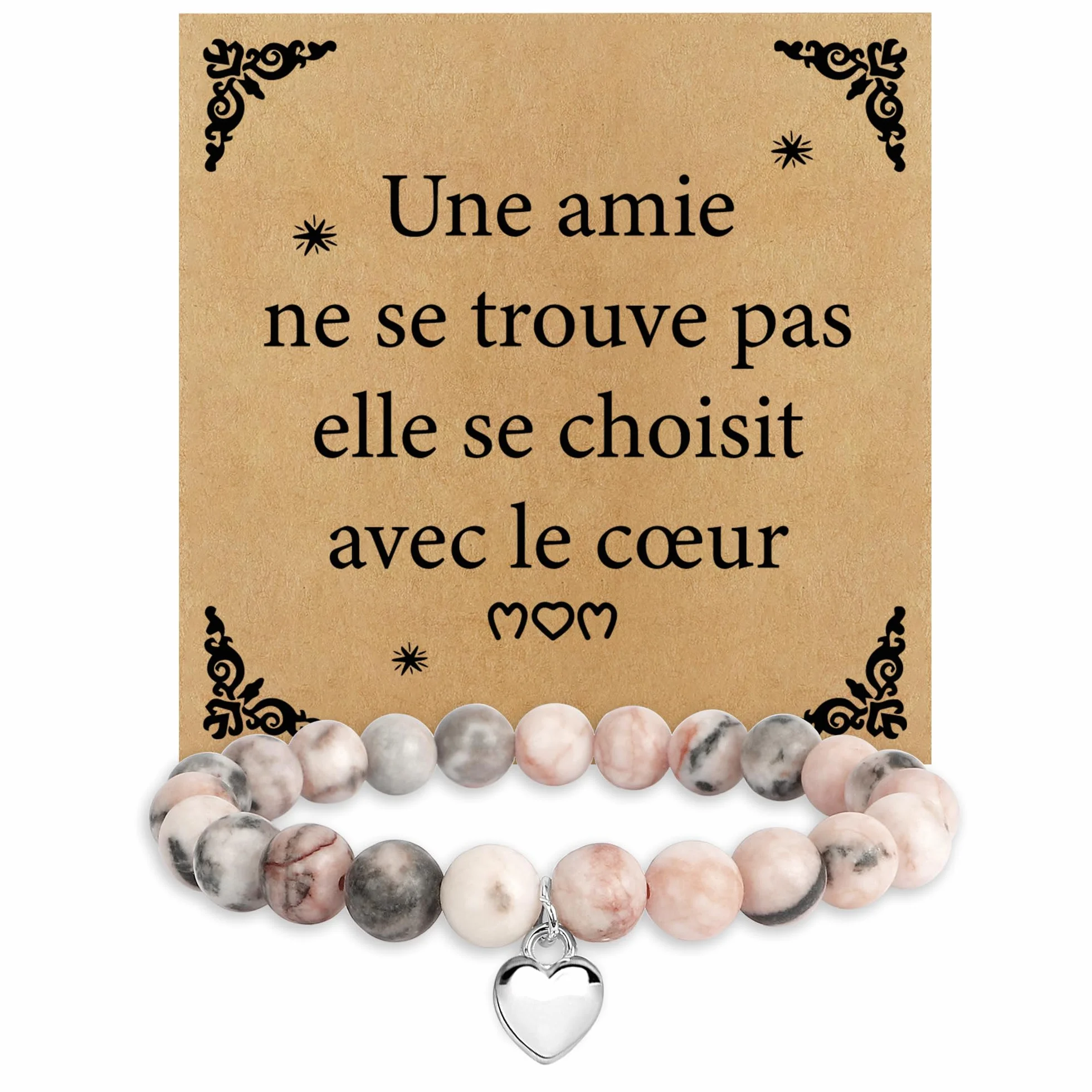 Bracelet Cadeau Meilleure Amie Femme Anniversaire Saint Valentin Retraite Noel