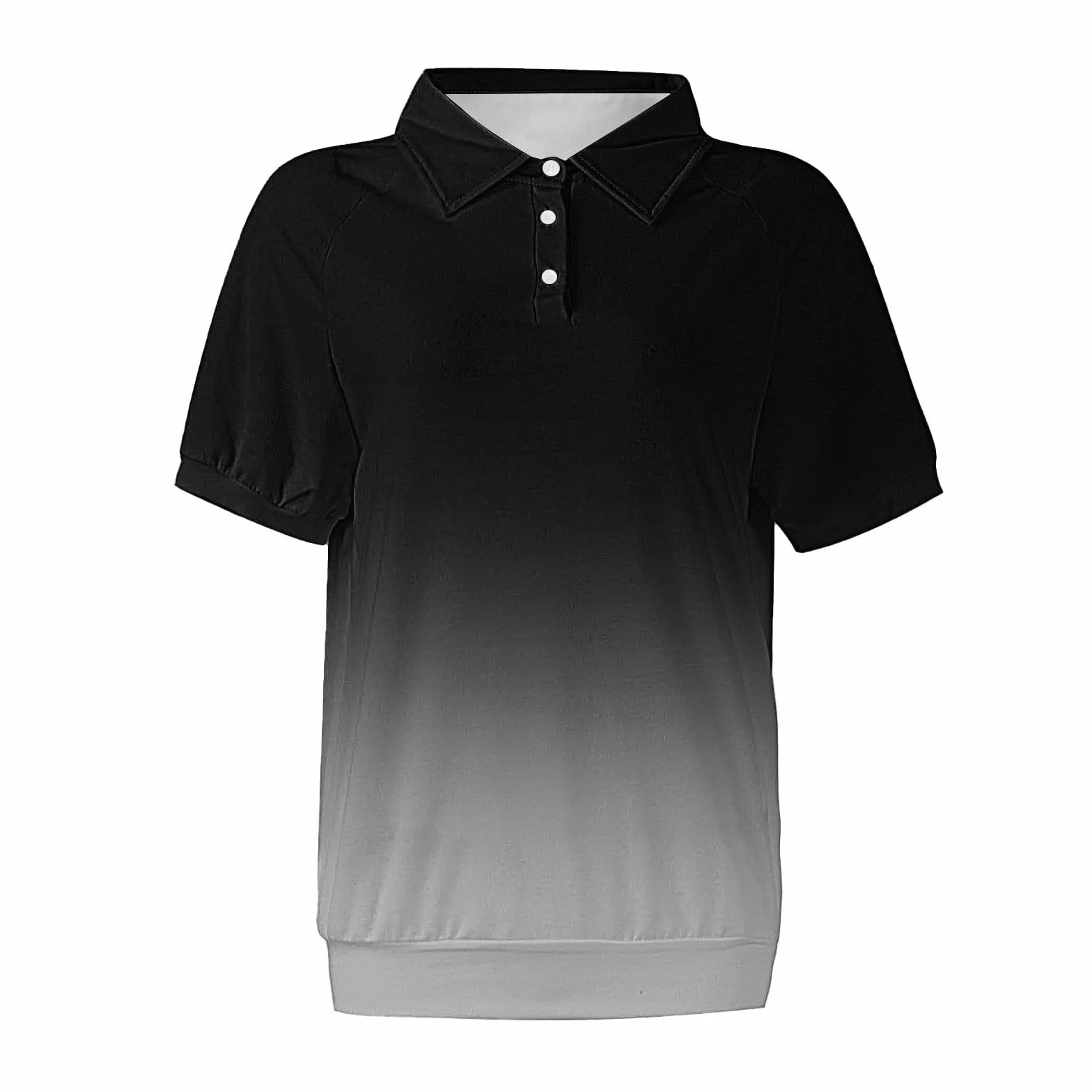 Polo pour femme grande taille coton piqué manches courtes col en V séchage rapide protection solaire