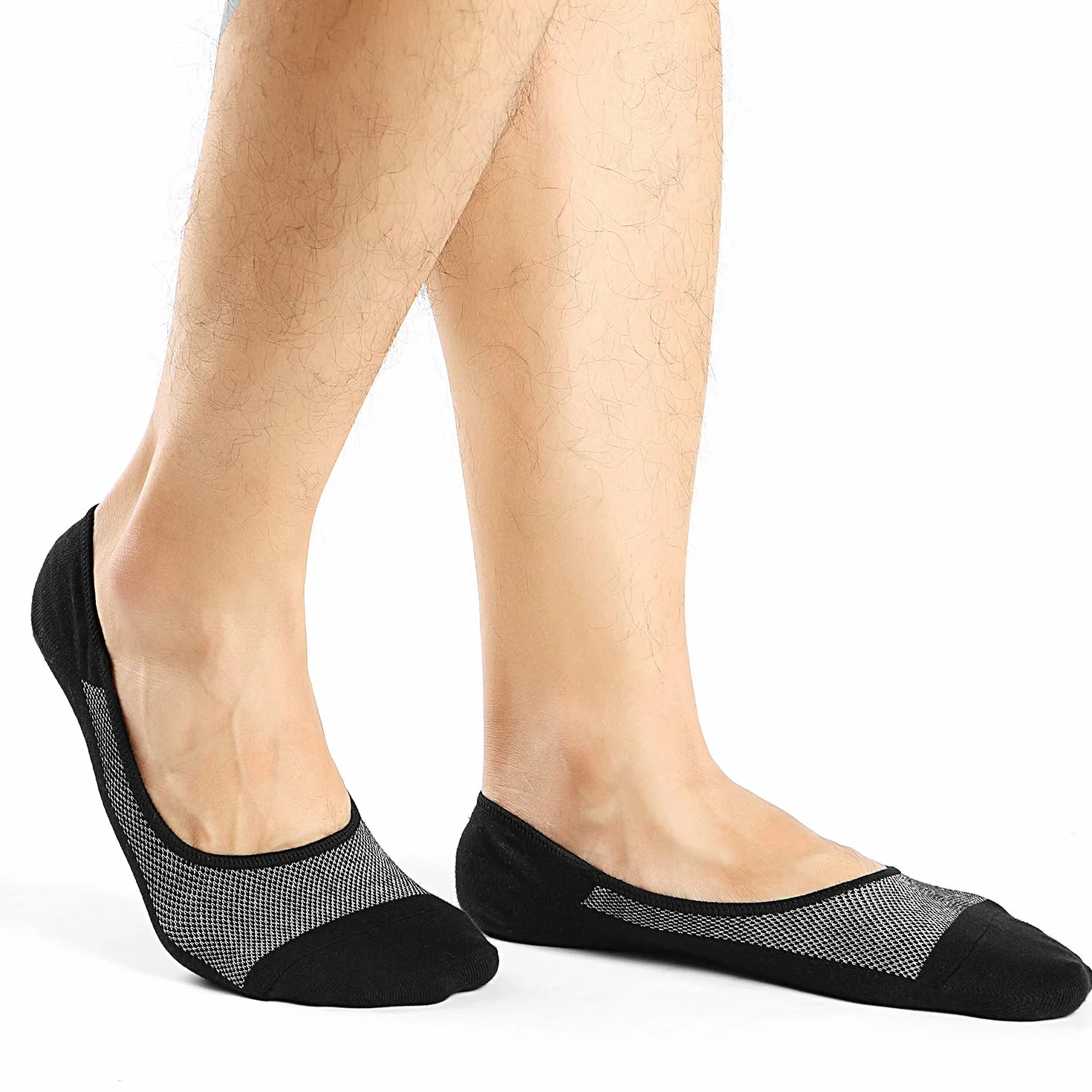 Chaussettes Basses Invisibles Homme Coton Respirantes Silicone Antidérapant