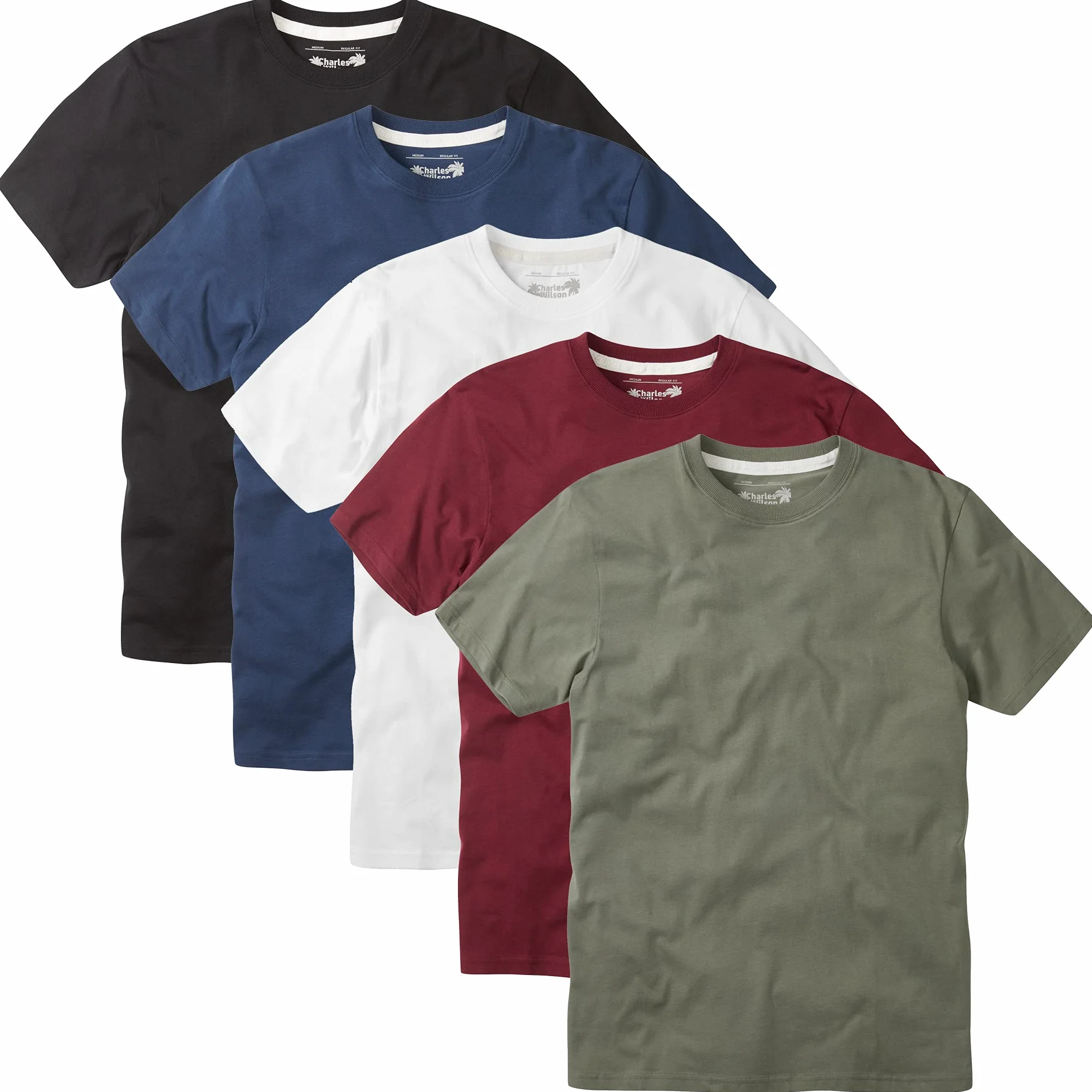 Charles Wilson Pack de 5 T-Shirts Col Rond