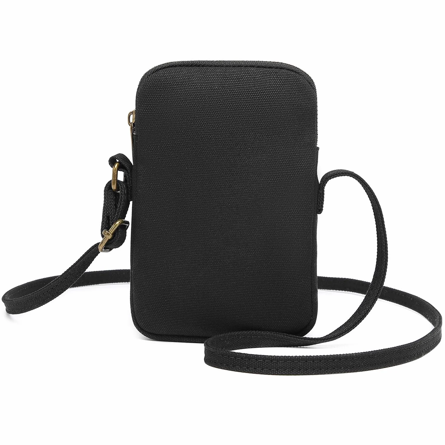 Petit sac à main bandoulière avec fermeture éclair pour téléphone portable, portefeuille avec fentes cartes de crédit