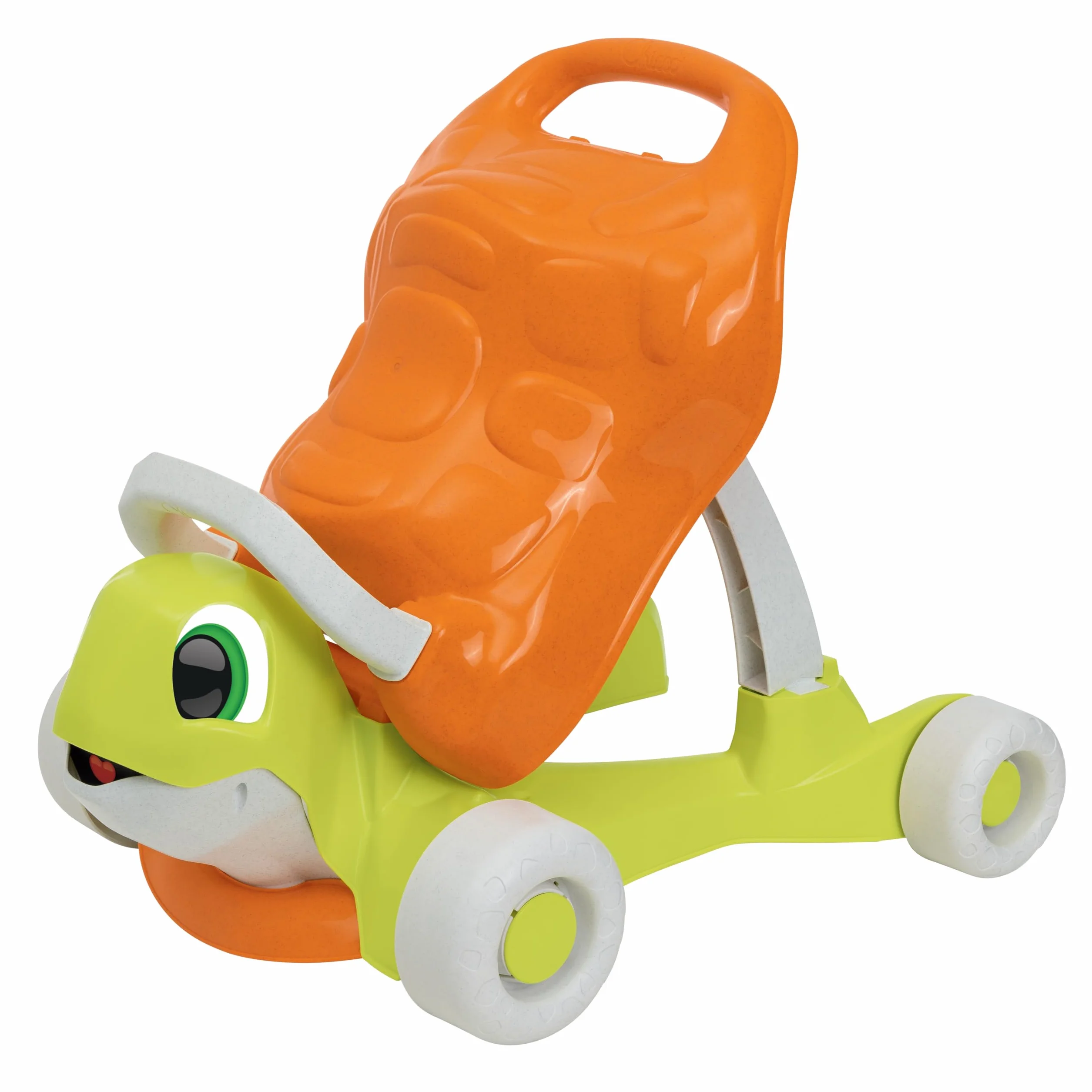 Chicco Tortue Aide à la Marche 2en1 Eco + Trotteur Porteur Plastique Recyclé Fabriqué Italie 9-36 Mois
