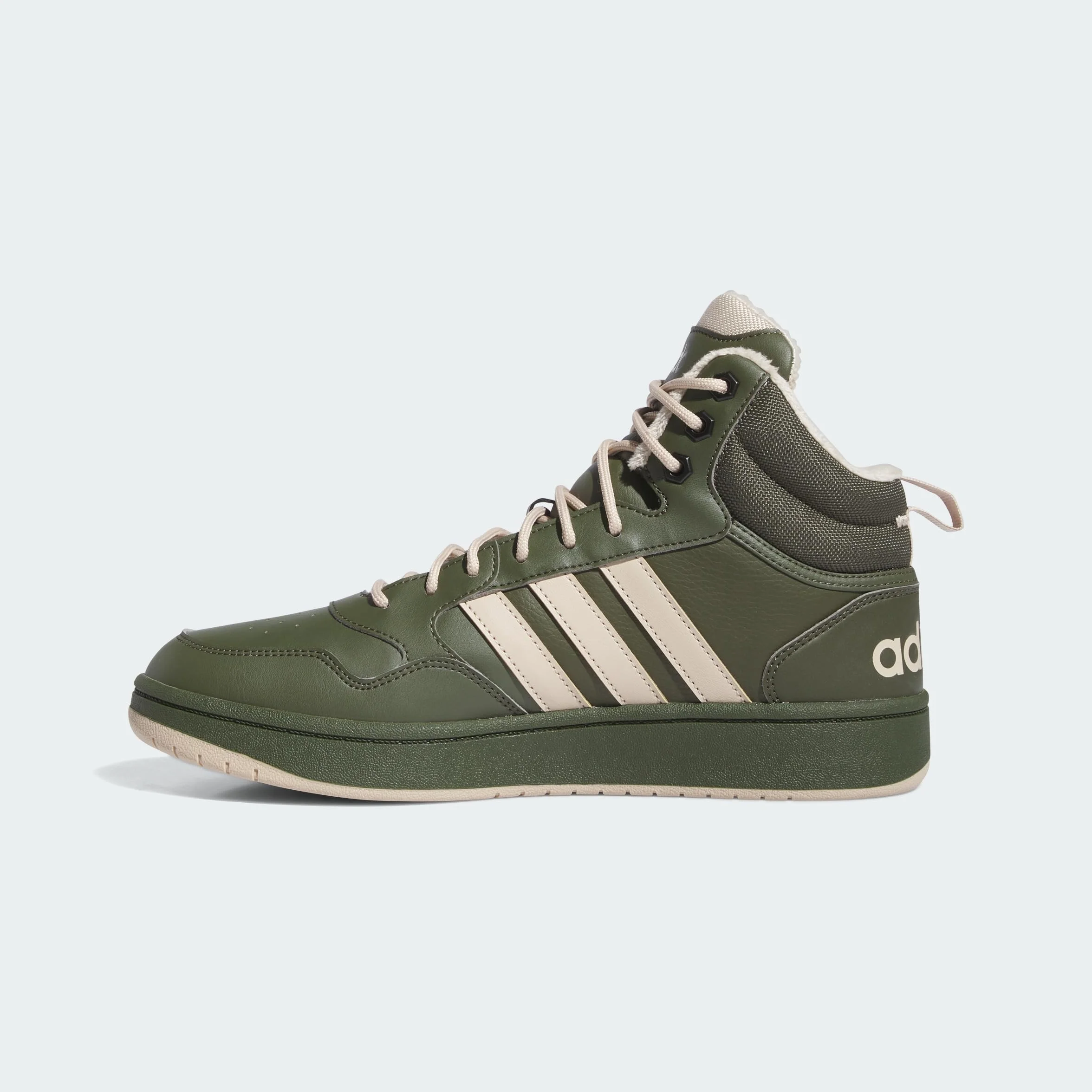 adidas Hoops 3.0 Mid Lifestyle Basketball Classic Fur Lining Winterized Chaussures Homme