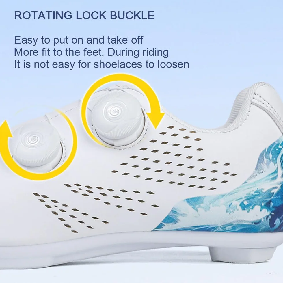 Chaussures Velo Route Hommes Femmes Look SPD Crampons Antidérapants 36-47 EU