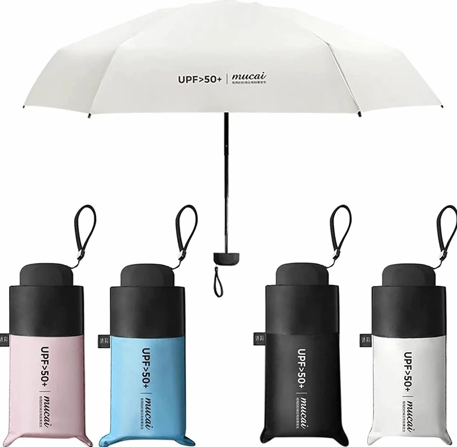 Parapluie Pliant Anti-UV Étanche Ultra Léger Compact Ombrelle Voyage