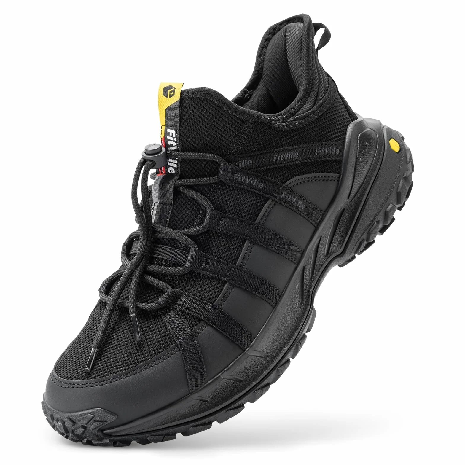 FitVille Chaussures de Randonnée Homme Extra Larges Respirantes Antidérapantes Trekking
