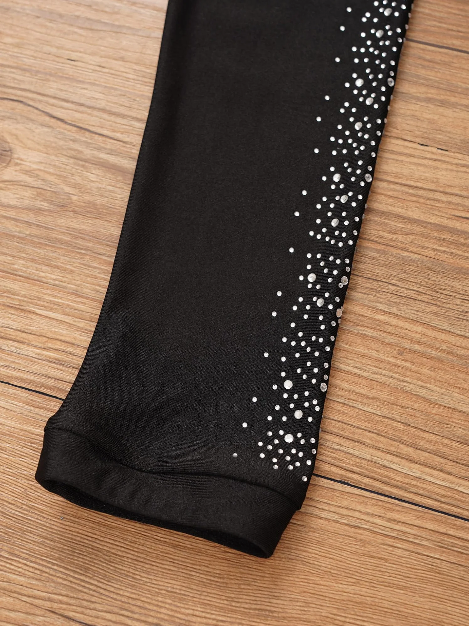 Pantalon Patinage Artistique Brillant Strass Fille 5-16 Ans