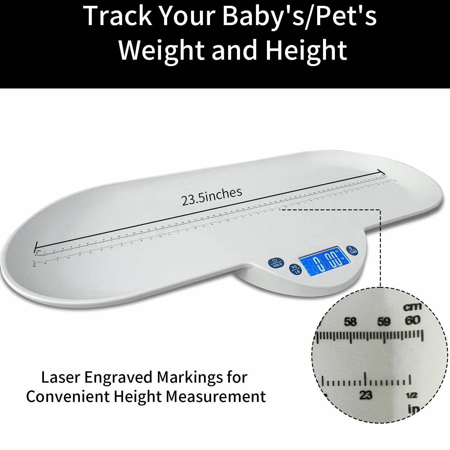 Pèse-personne électronique multifonctionnel pour adultes, bébés, chatons et chiots