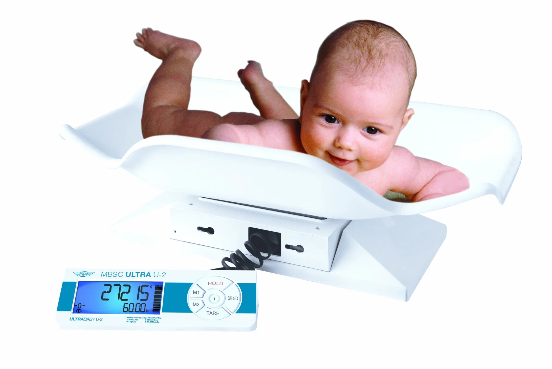 MY WEIGH Ultraship U2 Pèse Bébé Blanc 27 kg