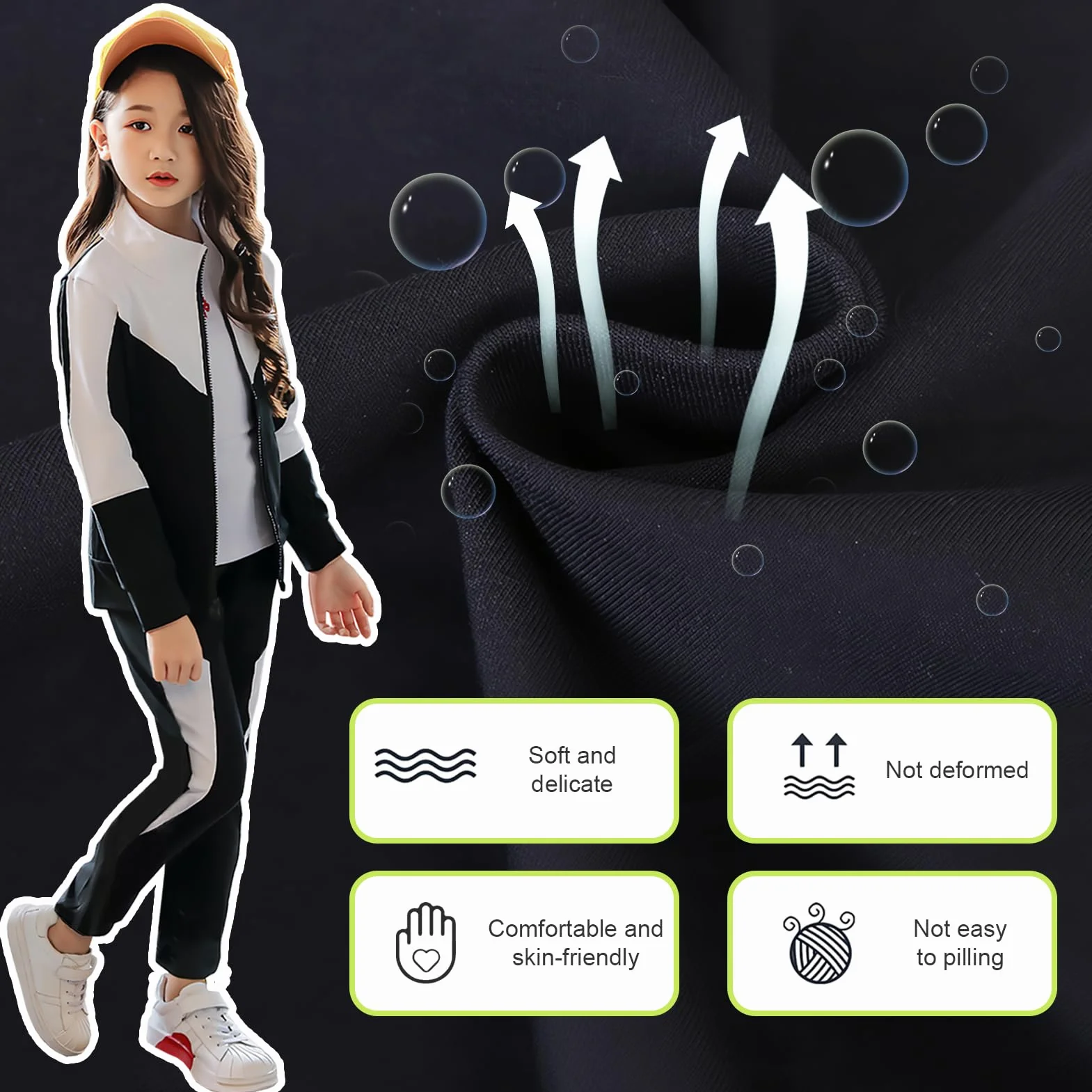 Ensemble de Survêtement Fille Pantalon Jogging Sport Vêtement