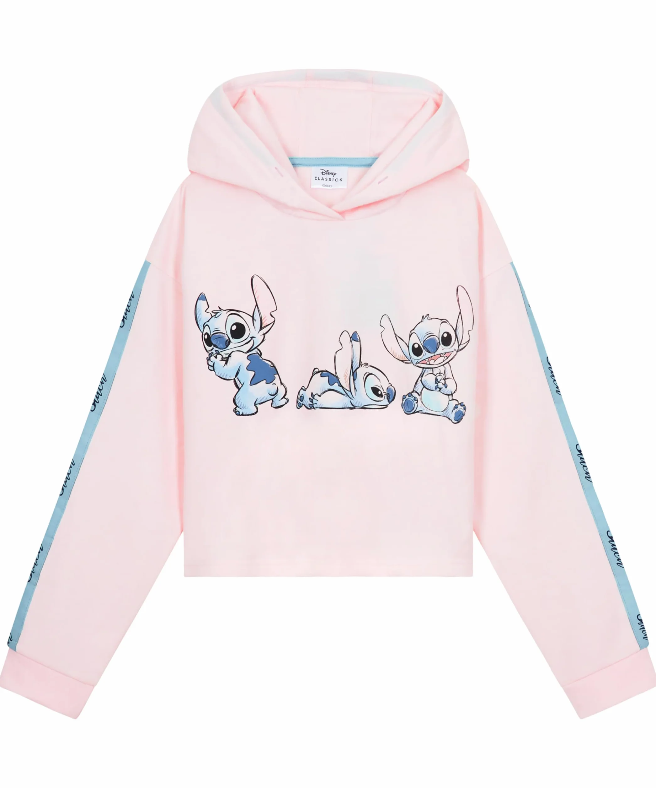 Disney Sweat à Capuche Fille Stitch Pull Crop Top Fille 7-14 Ans