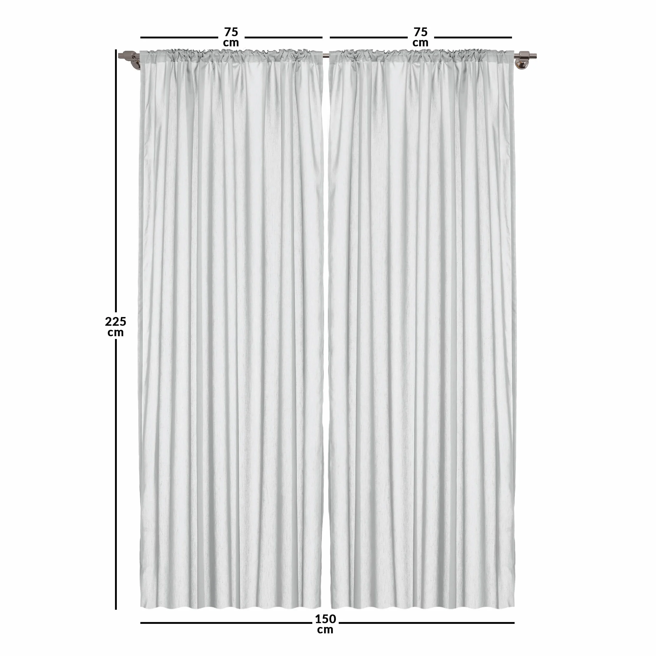 ABAKUHAUS Garderie Ensemble de 2 Panneaux de Rideaux Animaux Jungle bébé 150 cm x 225 cm Multicolore