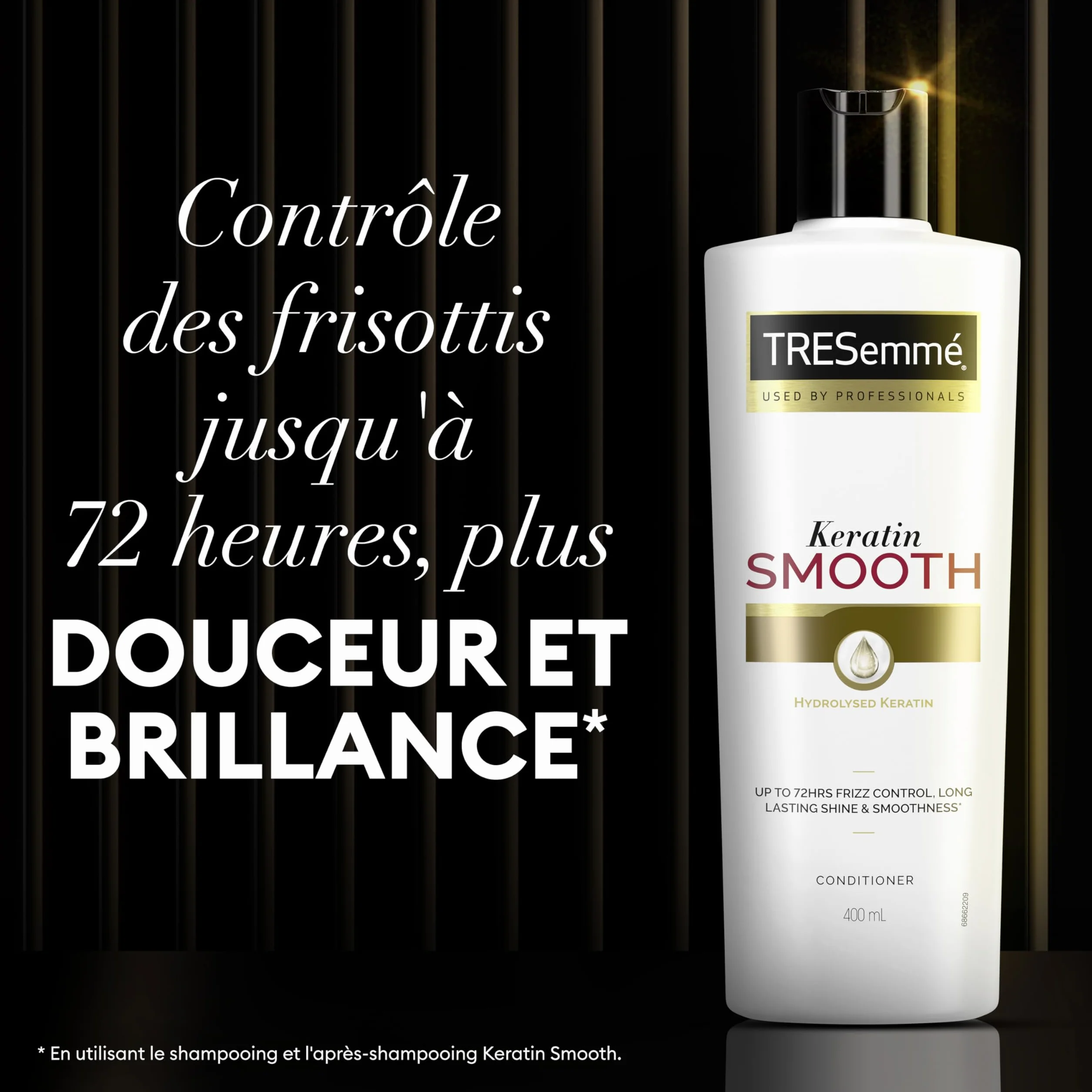 TRESemmé Keratin Smooth Après-Shampooing Anti-Frisottis 3x 400ml
