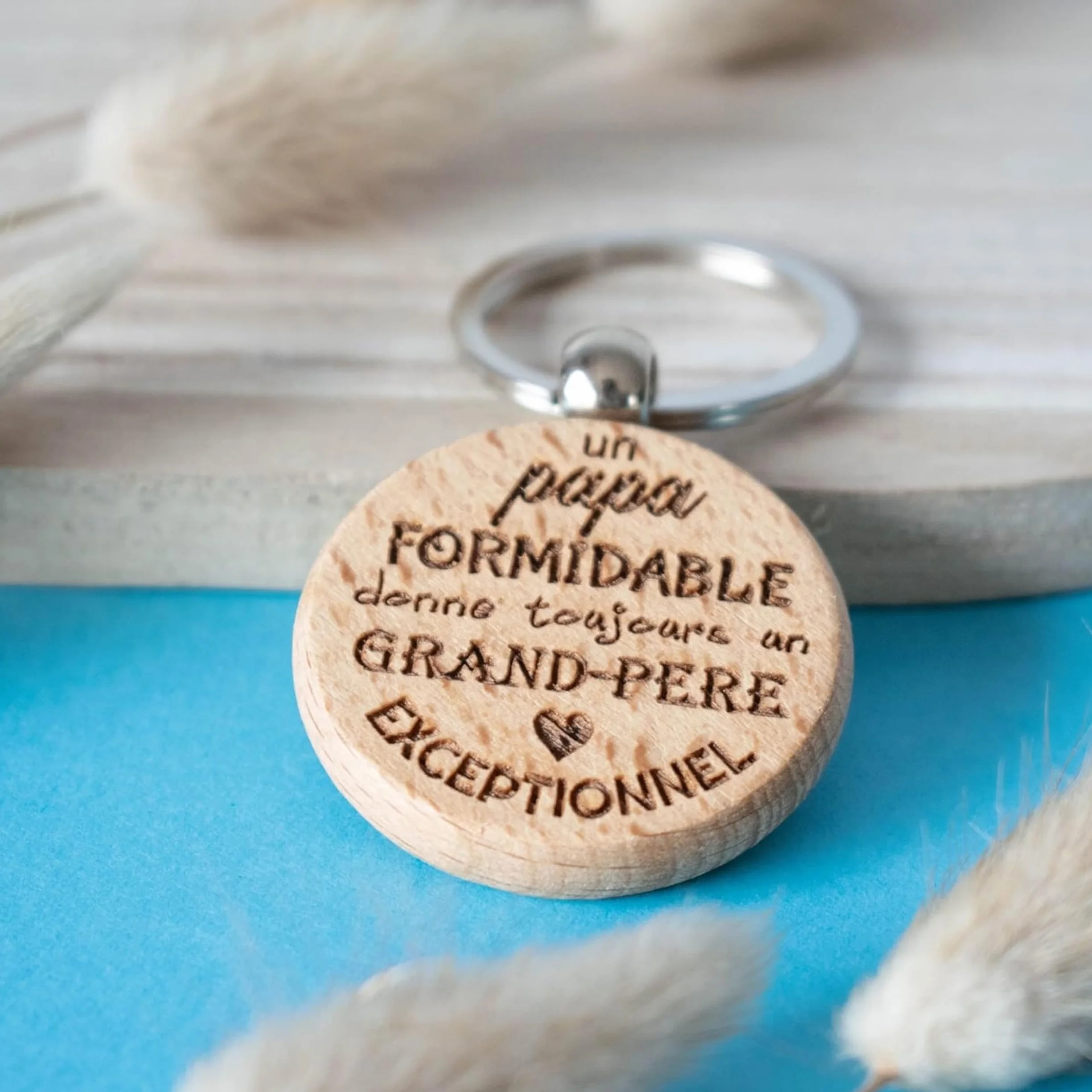 Ernestine Porte-clés Papi exceptionnel annonce grossesse naissance cadeau fête des grands-pères pères personnalisé papy anniversaire