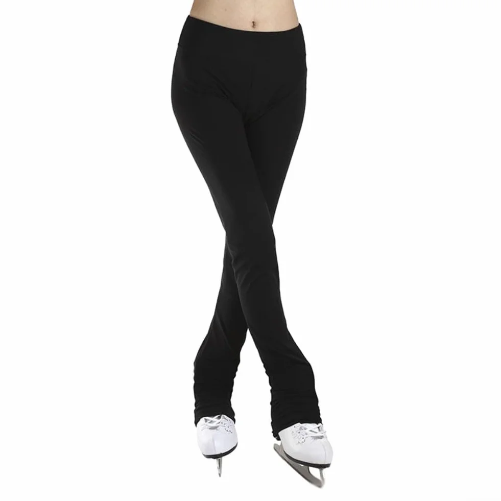 Pantalon d'entraînement de patinage artistique imperméable polaire nylon pour enfants et adultes