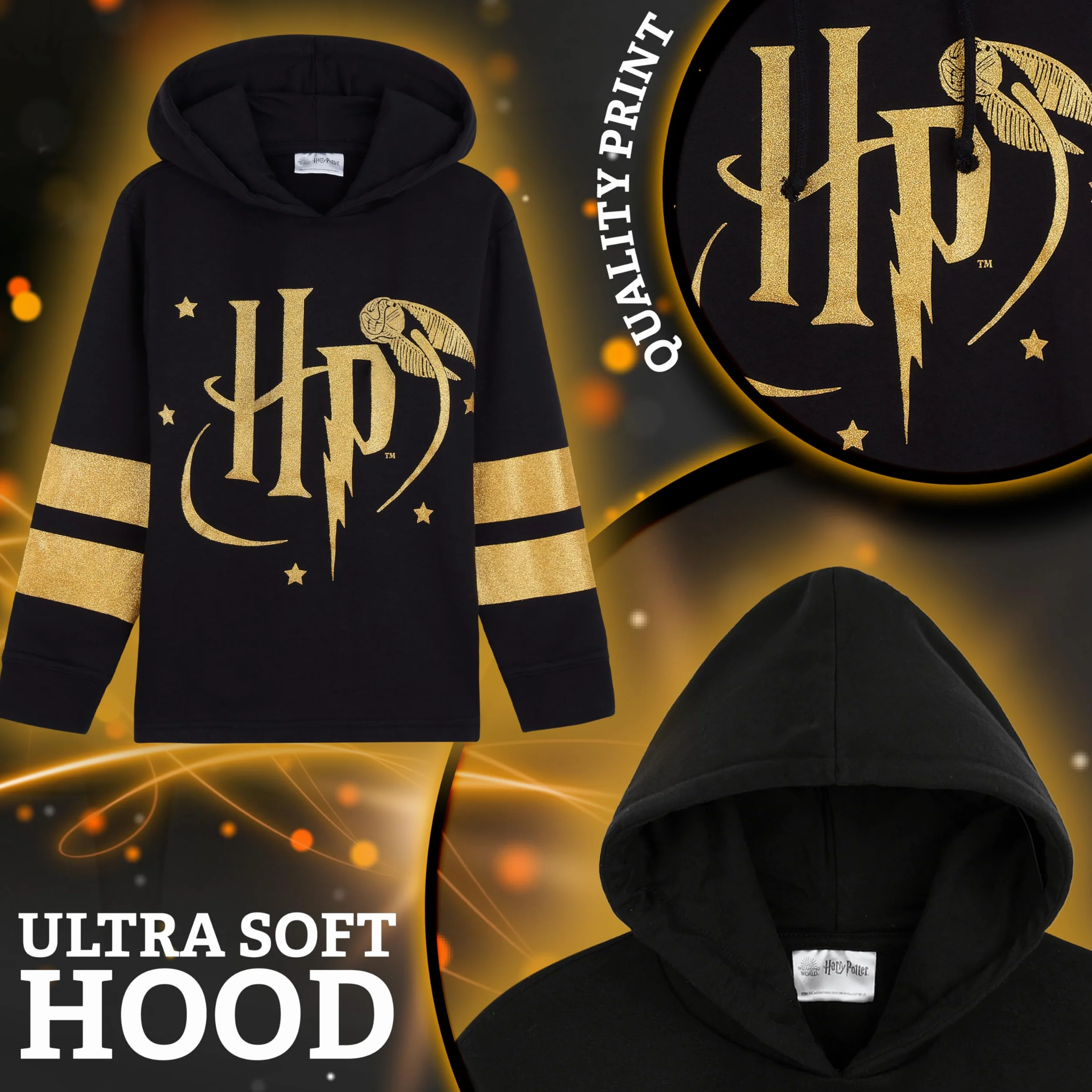 Harry Potter Sweat à Capuche Filles Doux Confortable