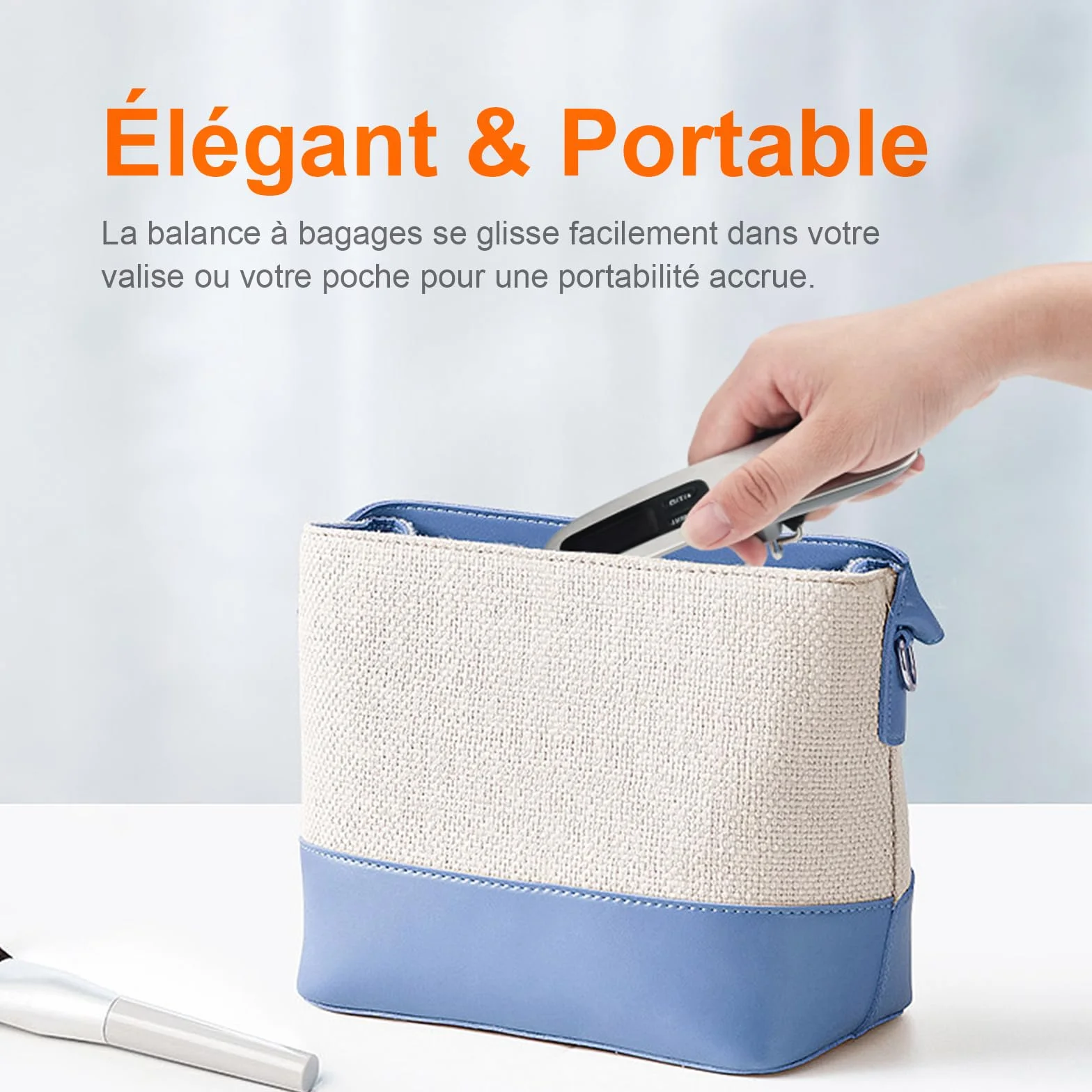 GRIFEMA GA2006 Pese Numérique pour Bagages Balance Portable Valise de Voyage avec Fonction Tare 110 lb 50 kg Noir Argent