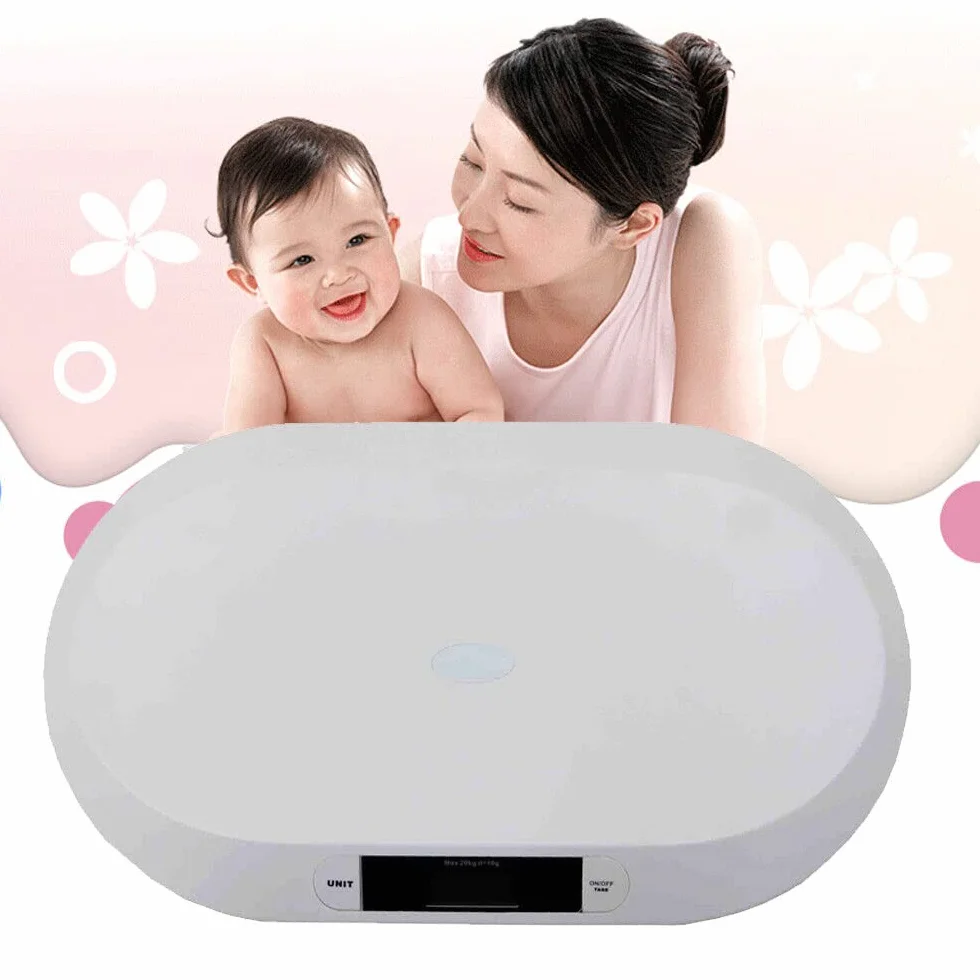 Pèse-bébé numérique pour animaux 20 kg écran LCD kg/livres/pierres