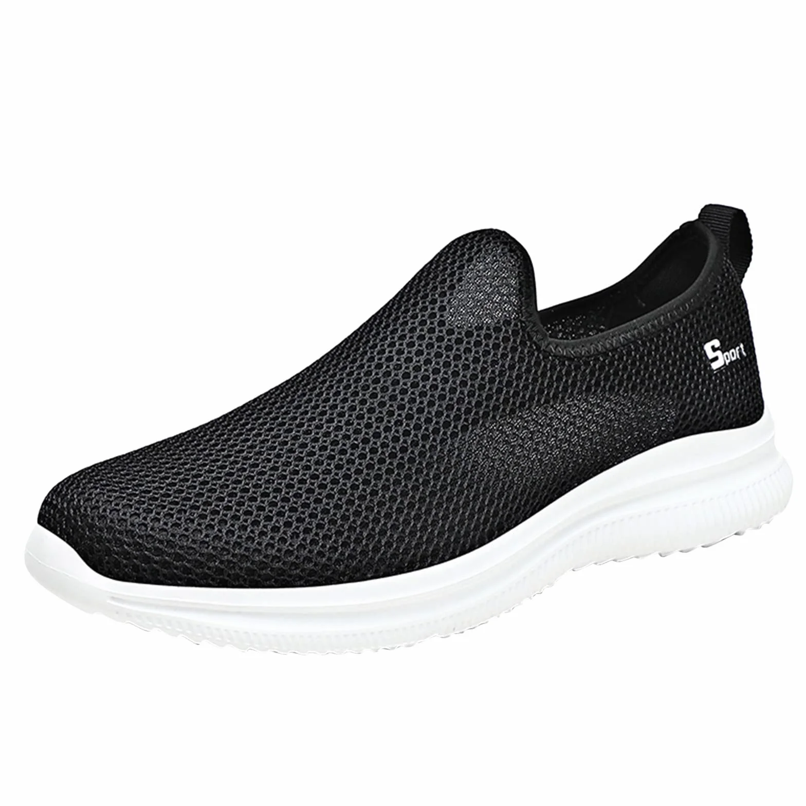 Baskets sans lacets pour homme chaussures été maille légères respirantes confortables