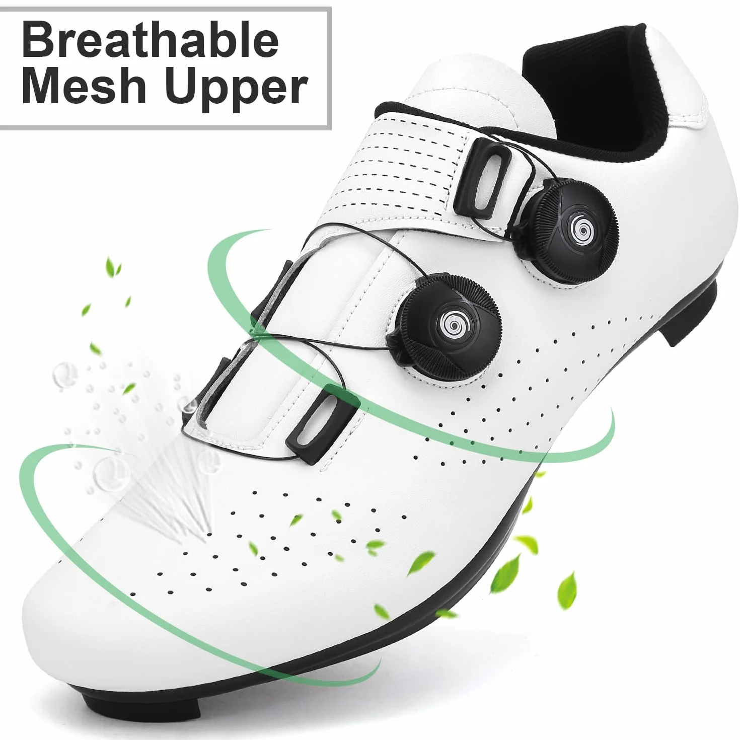 Hixingo Chaussures de Cyclisme Hommes Route Montagne SPD/SPD-SL Respirantes Semelle Dure Vélo