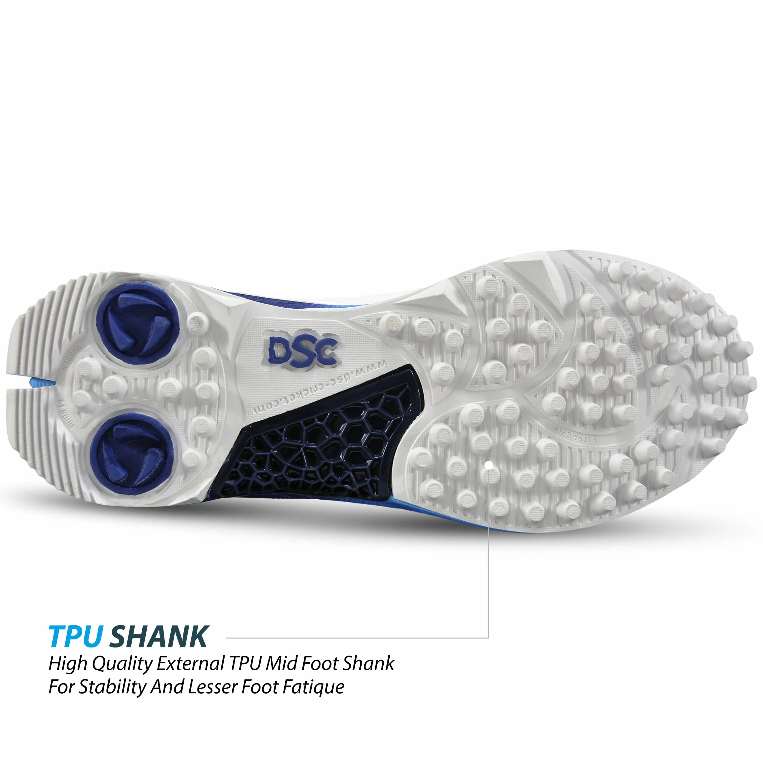 Crampons et clé en Caoutchouc pour Chaussures de Cricket DSC Homme Modern