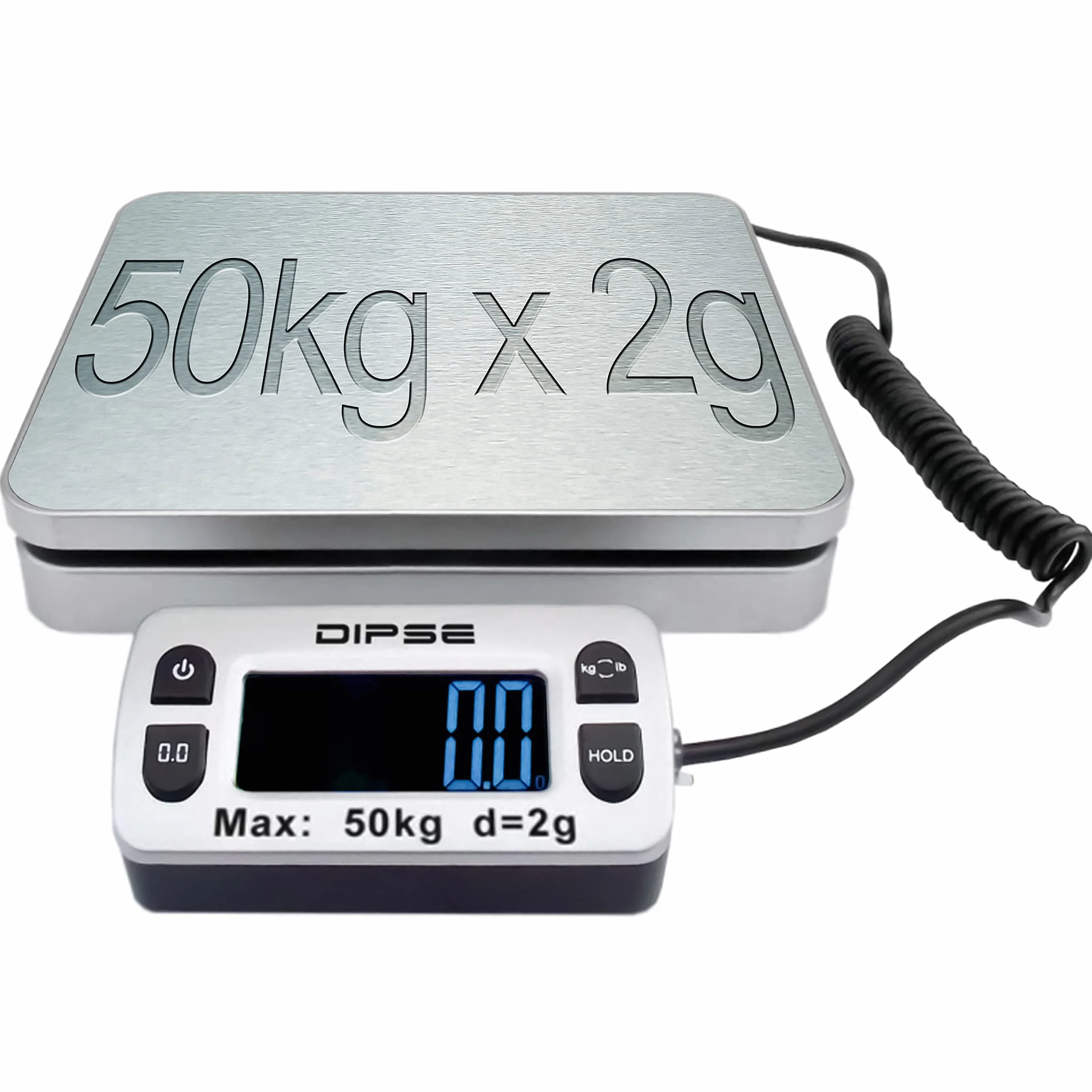 Dipse Mini pèse-colis avec écran externe 50kg x 0,002kg