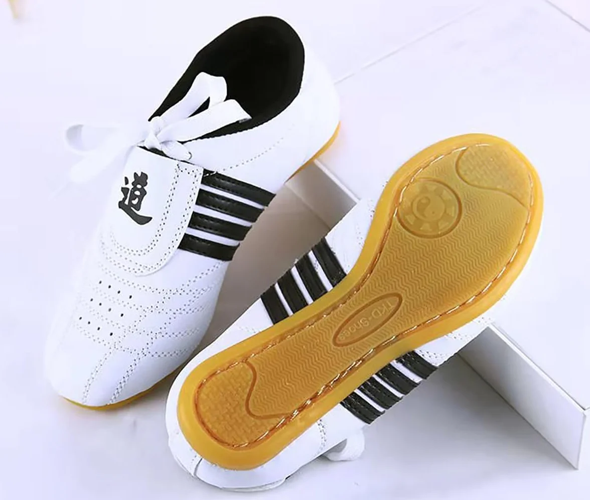 Chaussures de Taekwondo Arts Martiaux Semelle Souple Homme Femme Enfants
