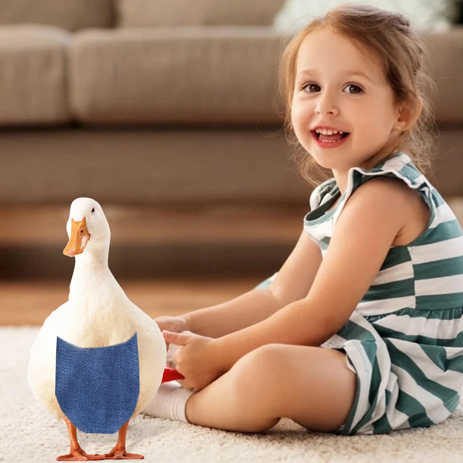 Couches de Poulet réutilisables pour Poules et Canards - Couche de Canard réglable