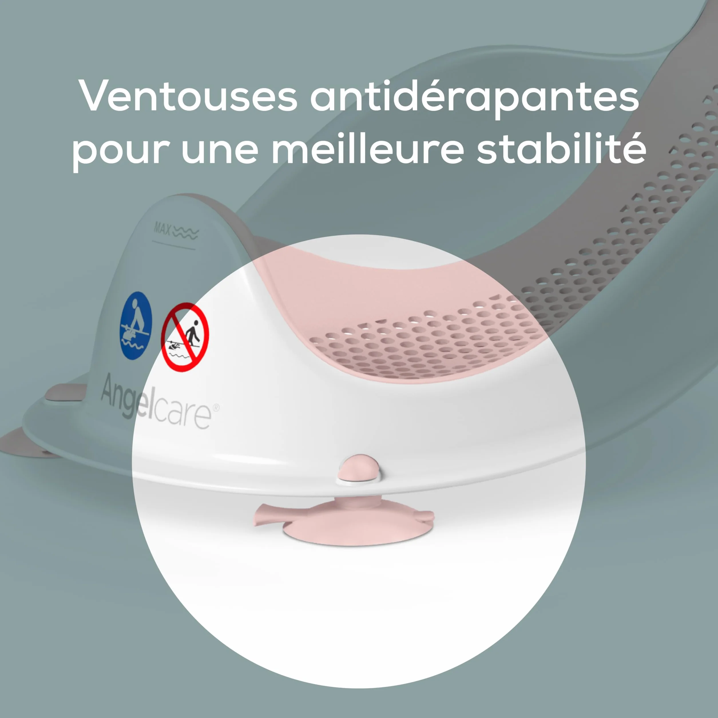 Angelcare Transat de Bain Fit Rose