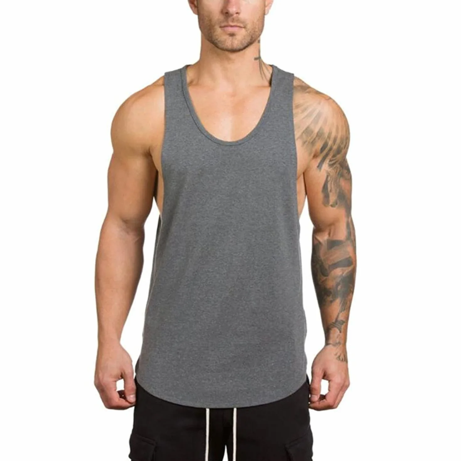 Debardeur Homme Musculation Tank Top Fitness Gym Stringer