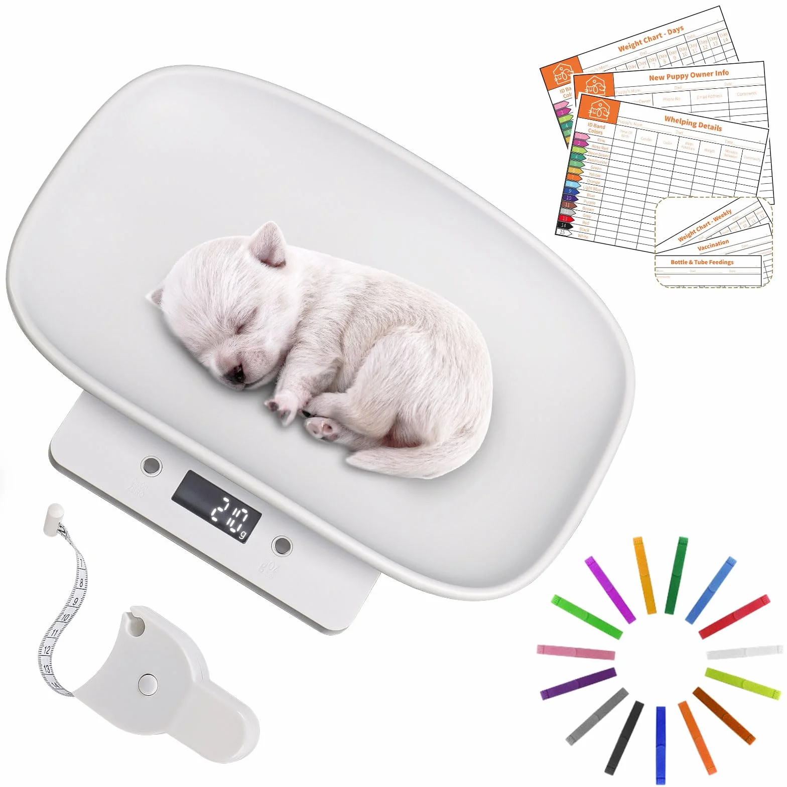 Balance numérique pour animaux de compagnie 15 kg 29 x 18 cm pèse-bébé précise